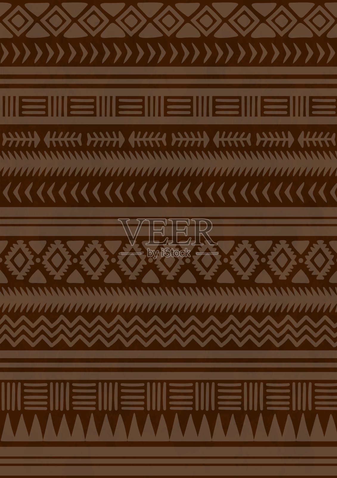 印第安民族模式阿兹特克纳瓦霍人插画图片素材