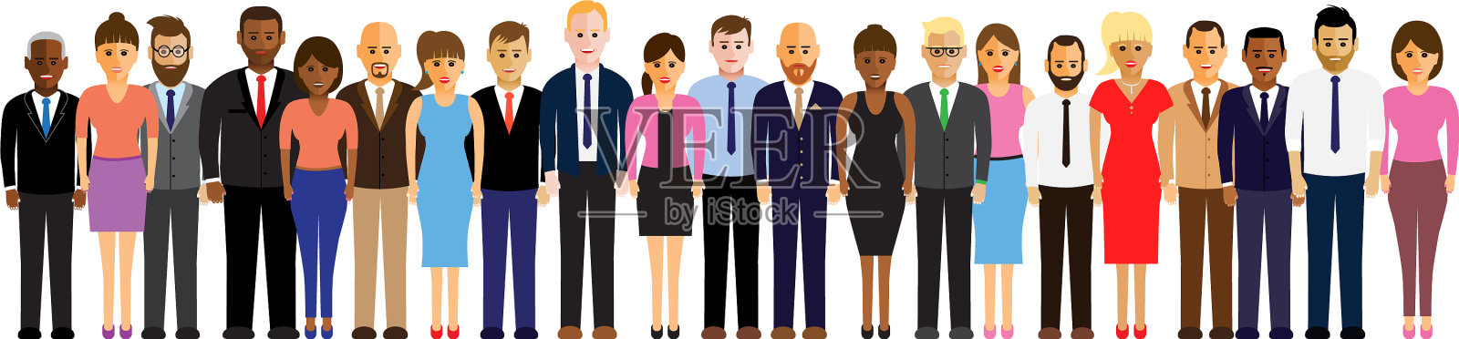 排队的人们设计元素图片