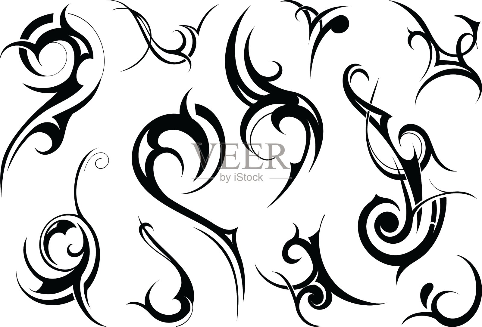 纹身的元素设计元素图片