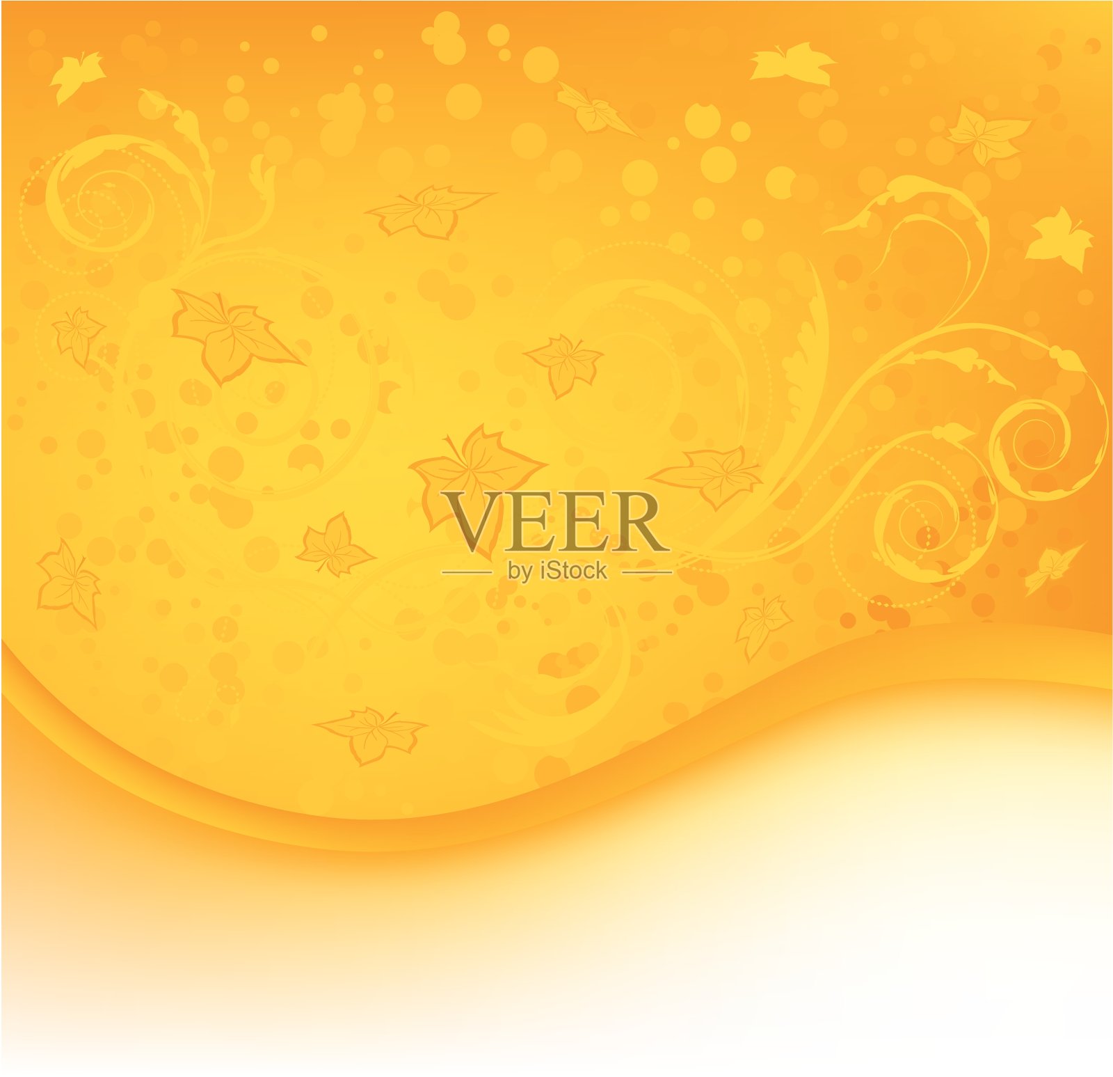 秋天背景插画图片素材