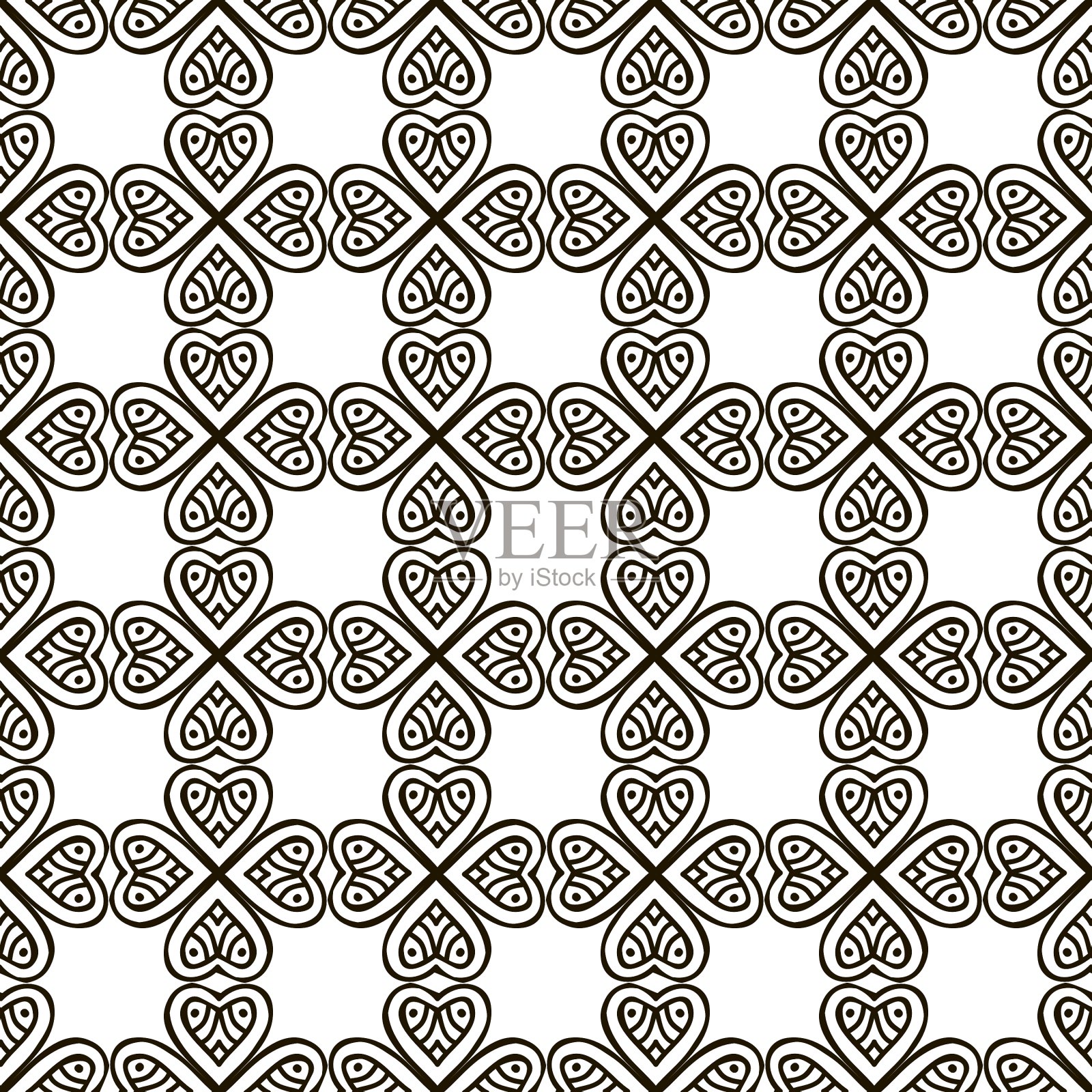 民族无缝模式插画图片素材