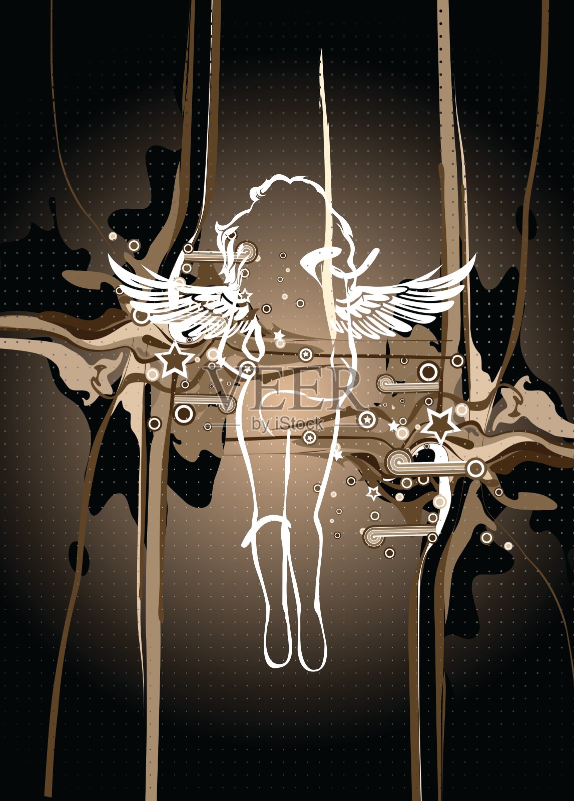 女人插画图片素材