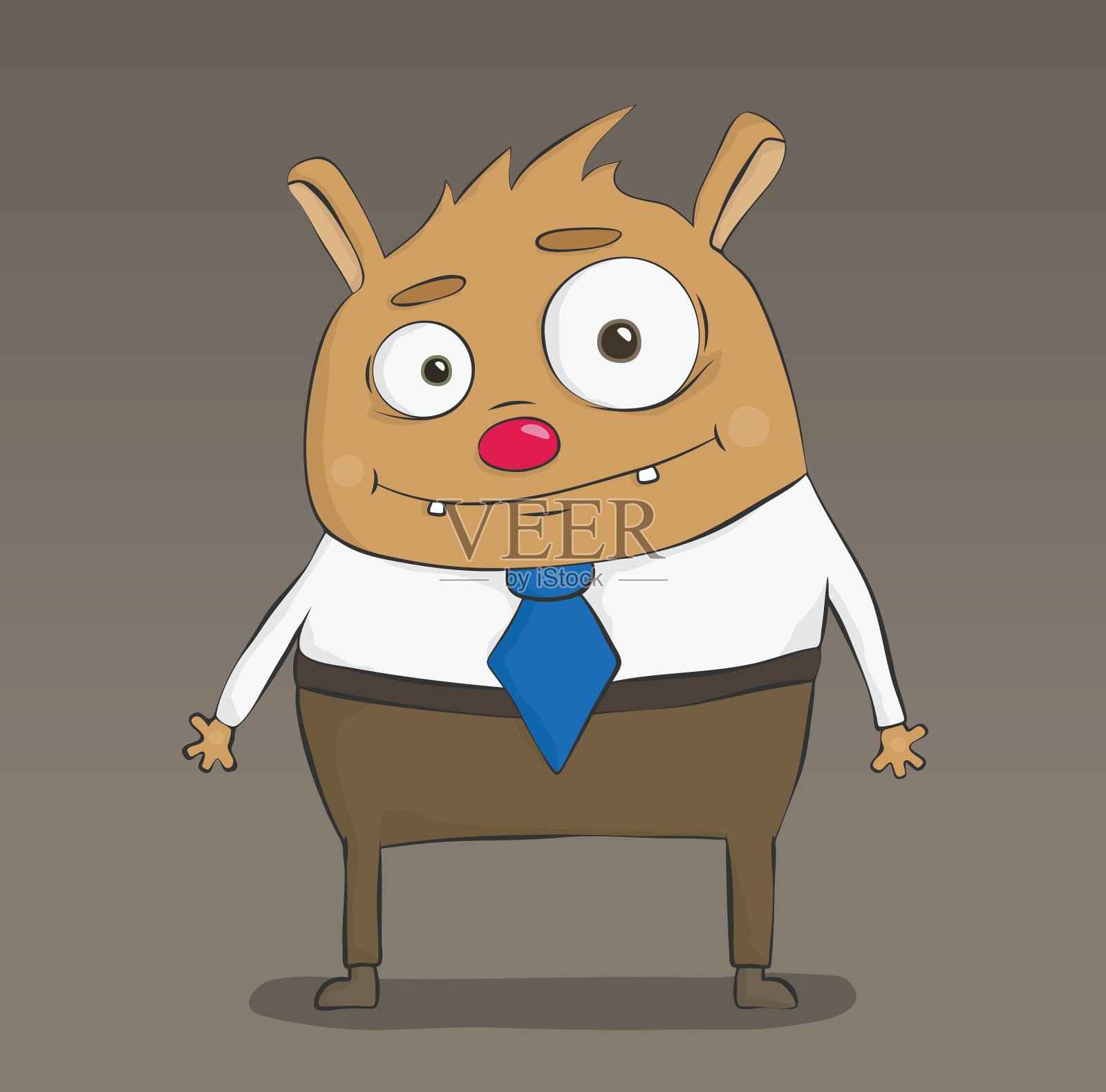 伍迪职员插画图片素材