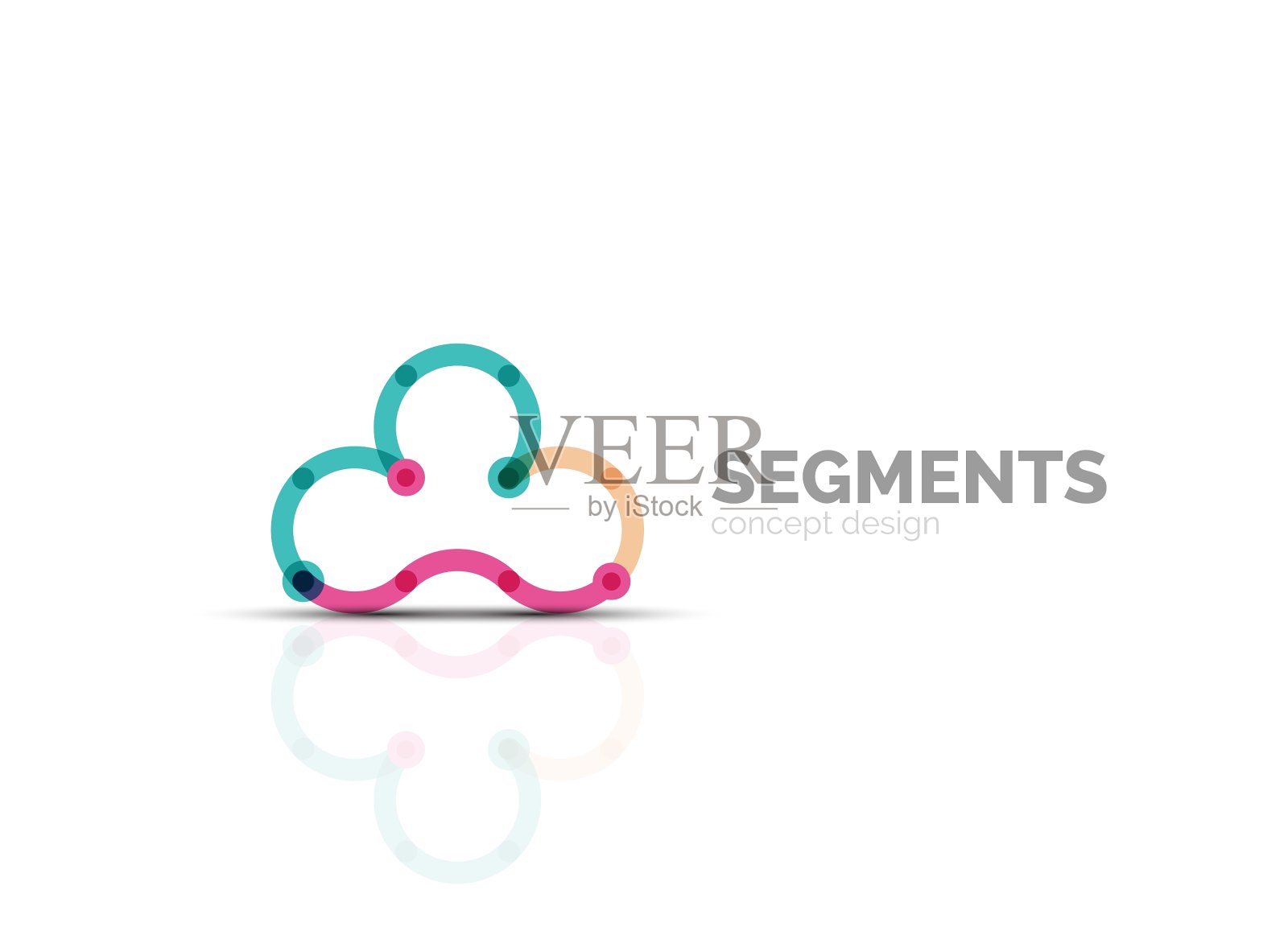 轮廓最小抽象几何标志插画图片素材