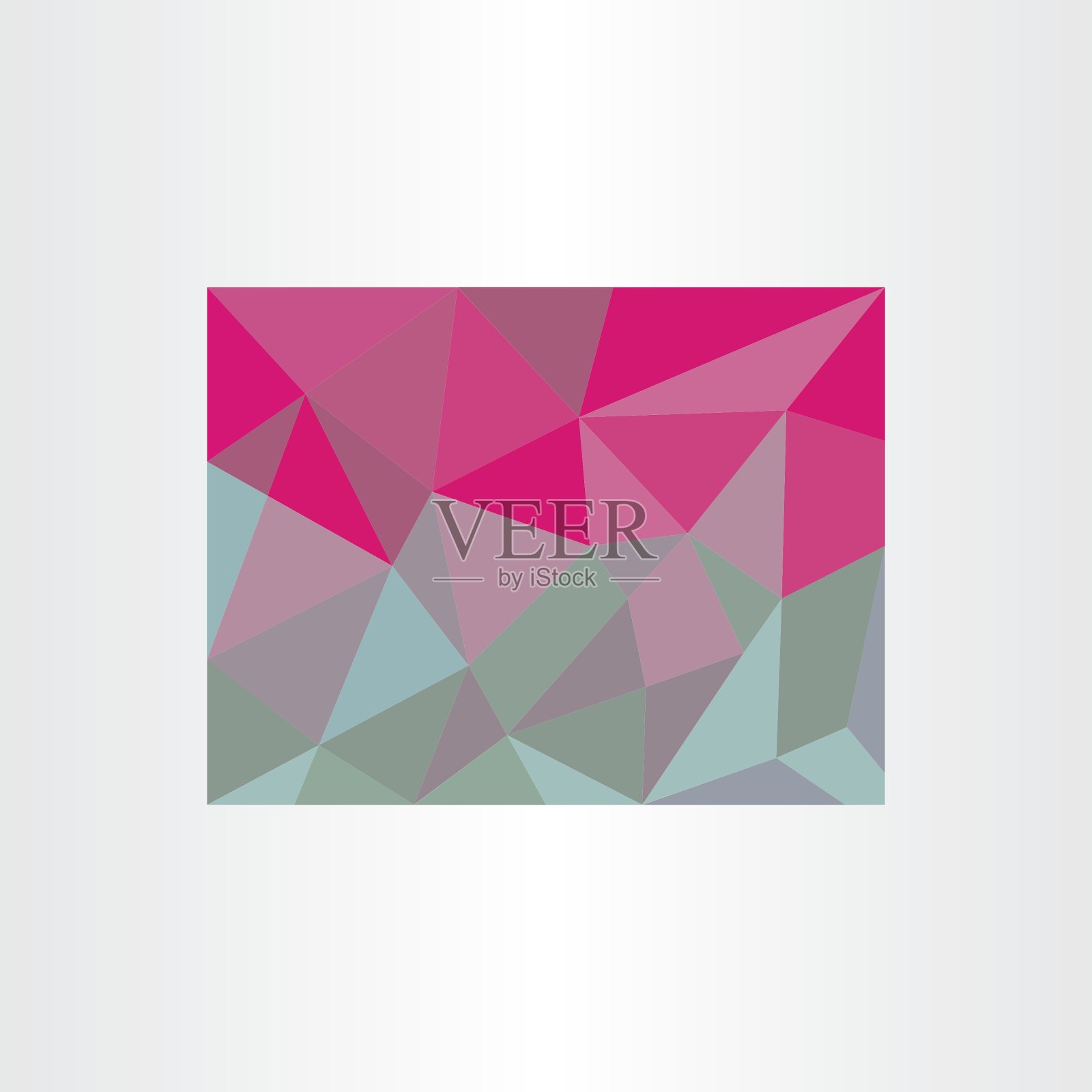 抽象红绿三角形多边形背景插画图片素材