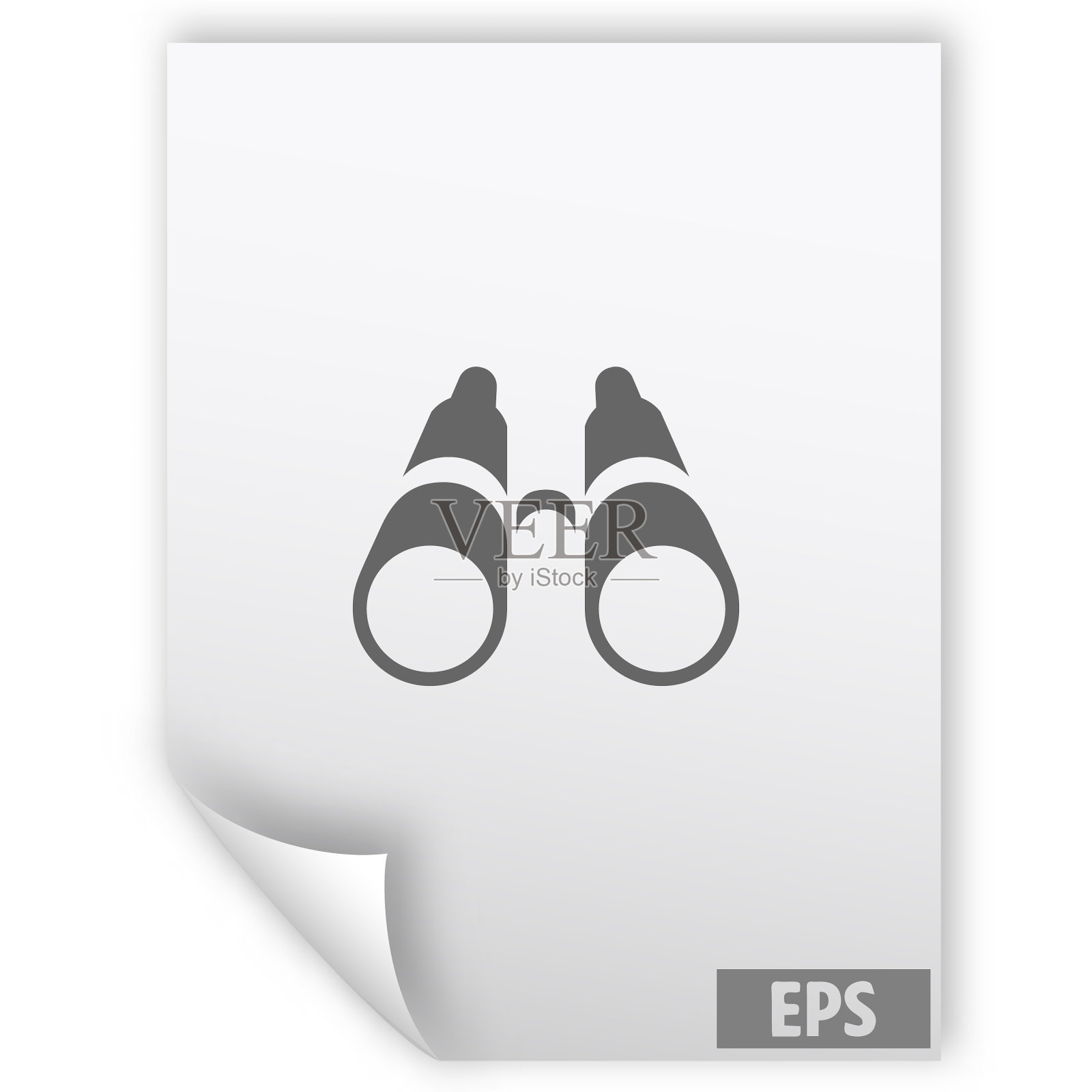 双筒望远镜图标符号图标素材