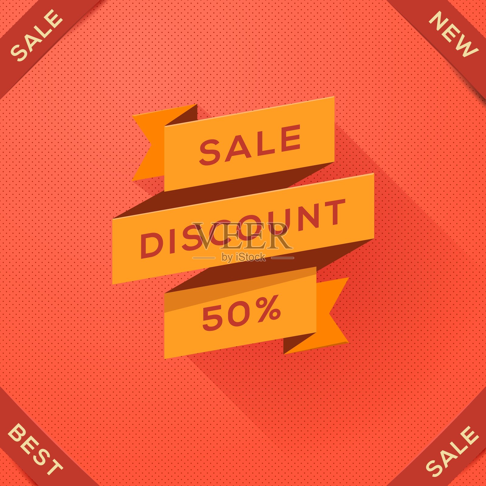 折纸打折销售设计设计元素图片