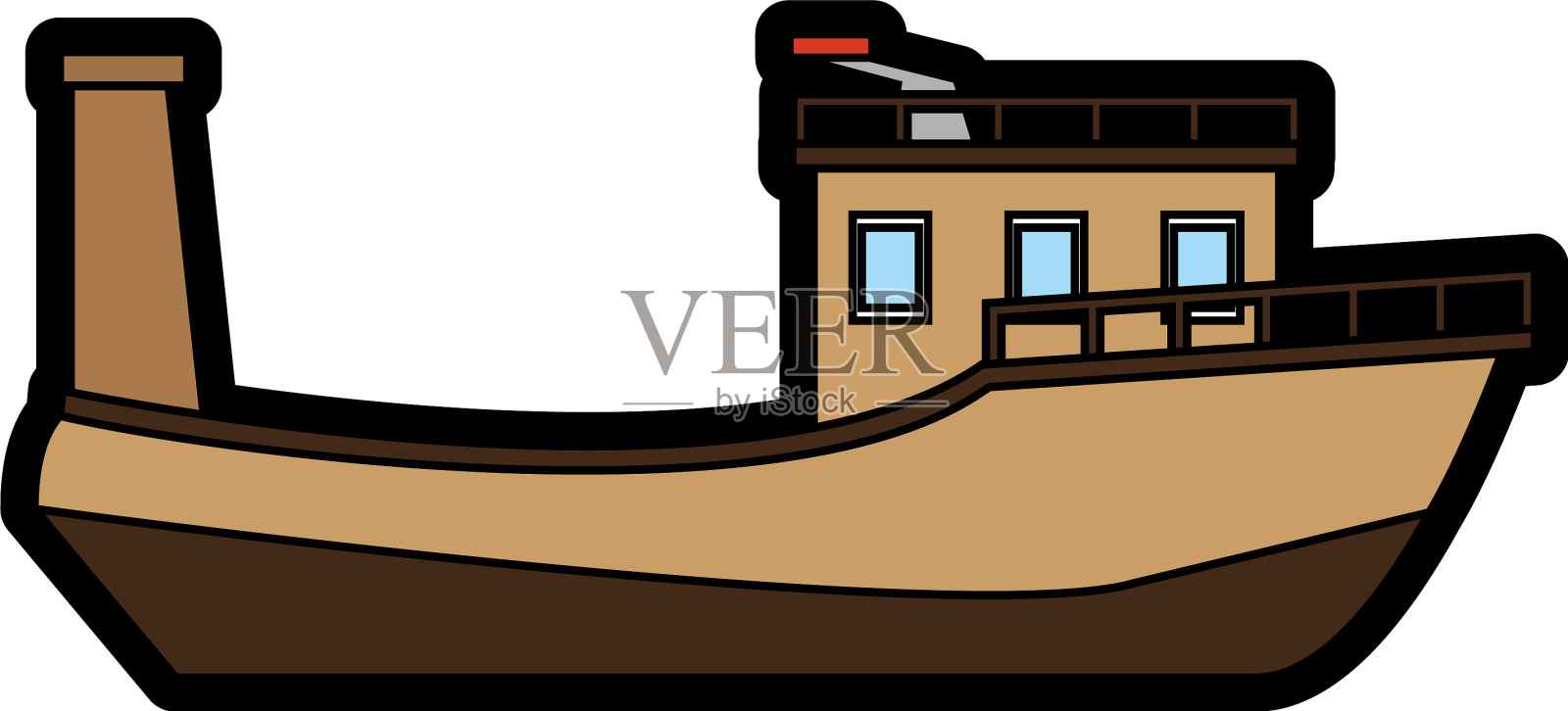 船的旅游插画图片素材