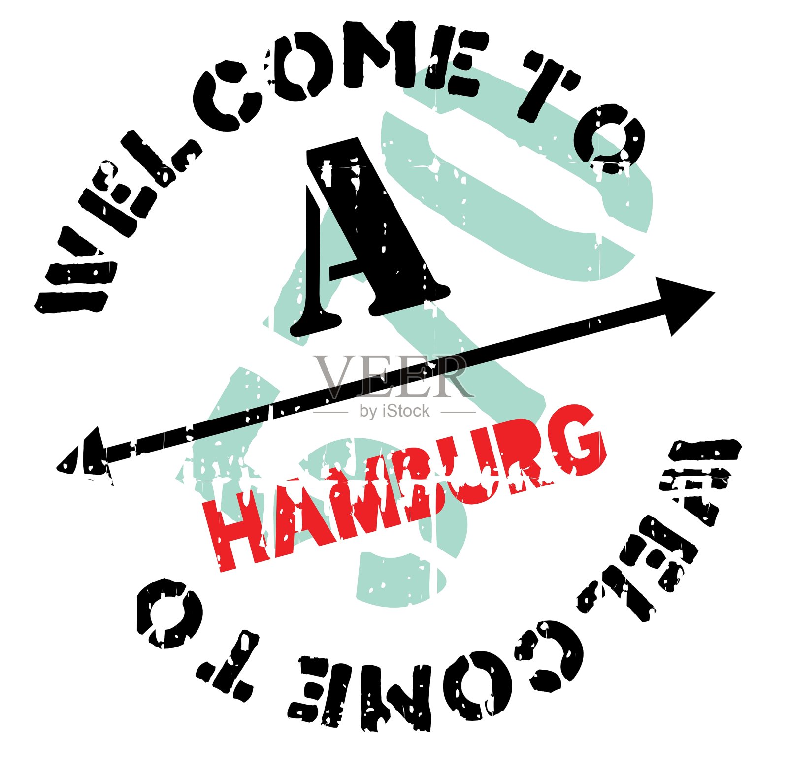 汉堡邮票橡胶垃圾设计元素图片