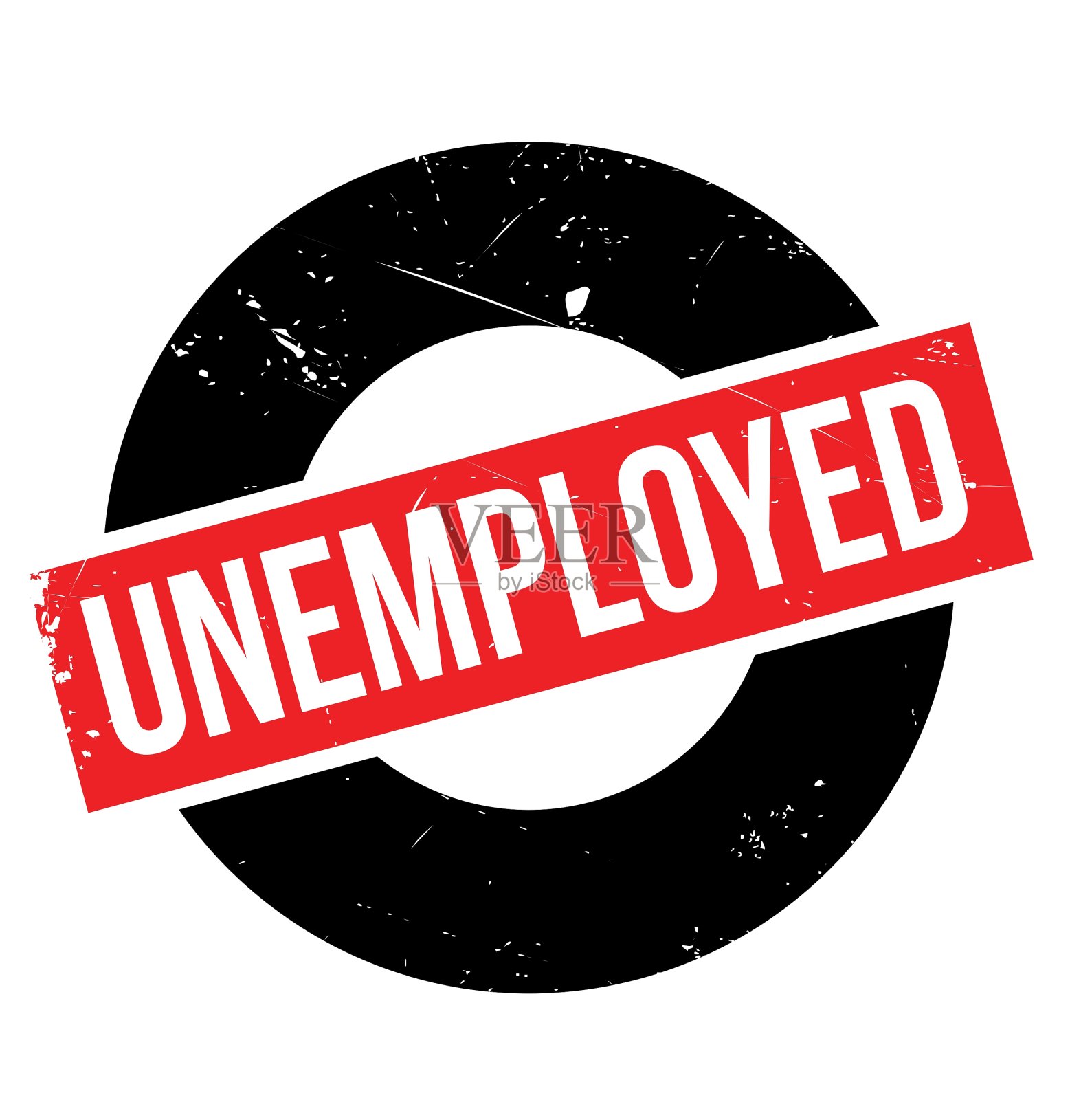 失业的橡皮图章设计元素图片