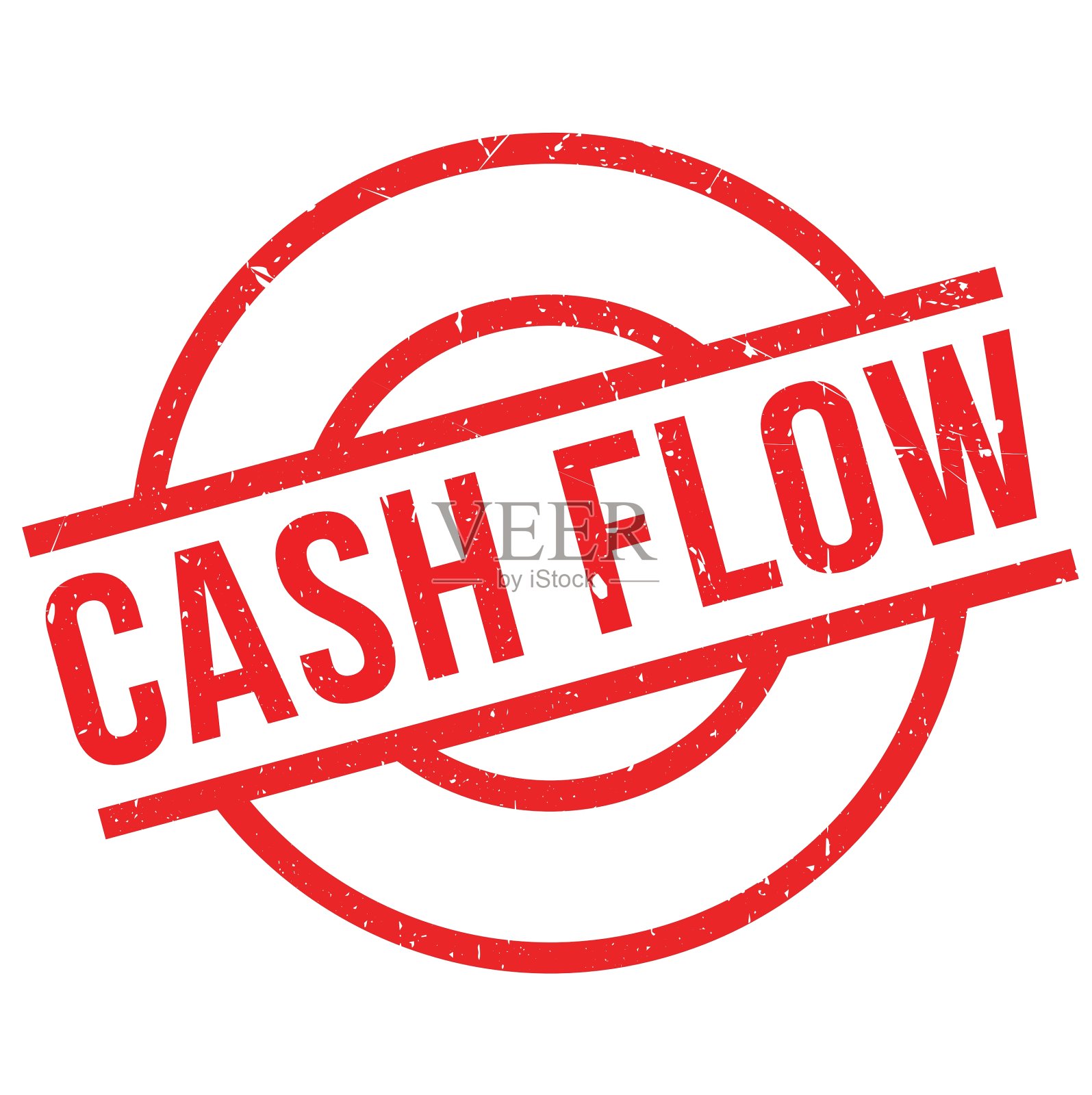 现金流量橡皮图章设计元素图片