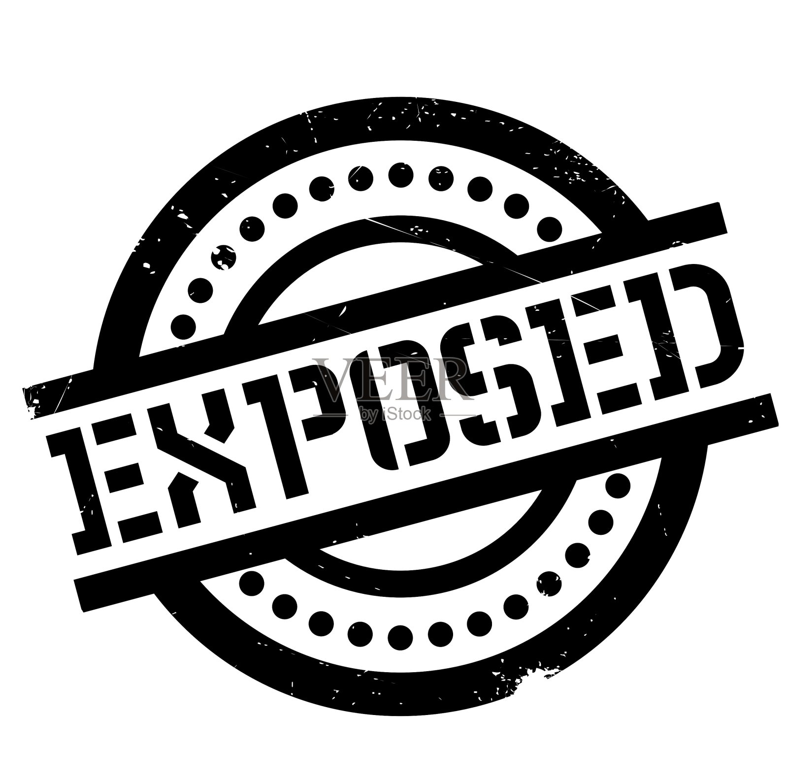 暴露的橡皮图章设计元素图片