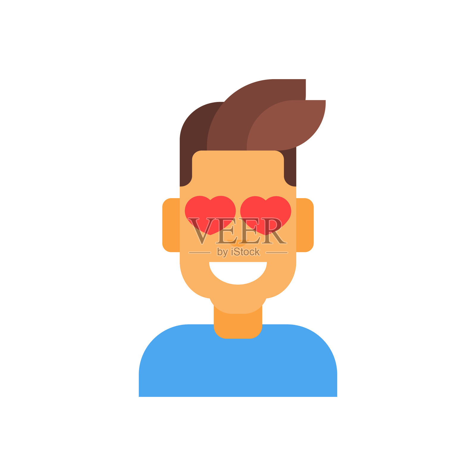 头像图标男性情感头像男人卡通图标素材