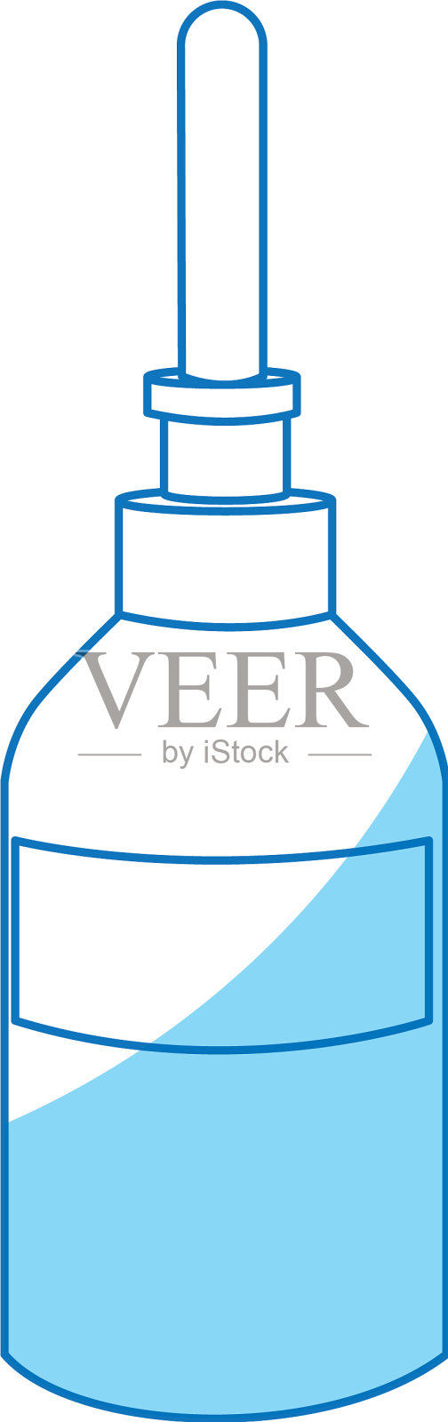 滴管瓶医疗液体护理图标插画图片素材