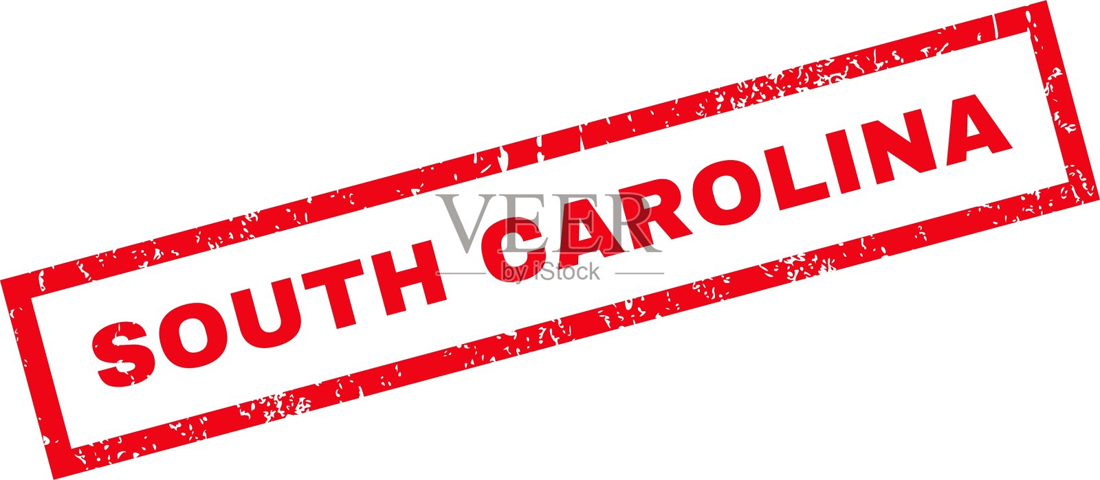 南卡罗来纳州橡皮图章插画图片素材