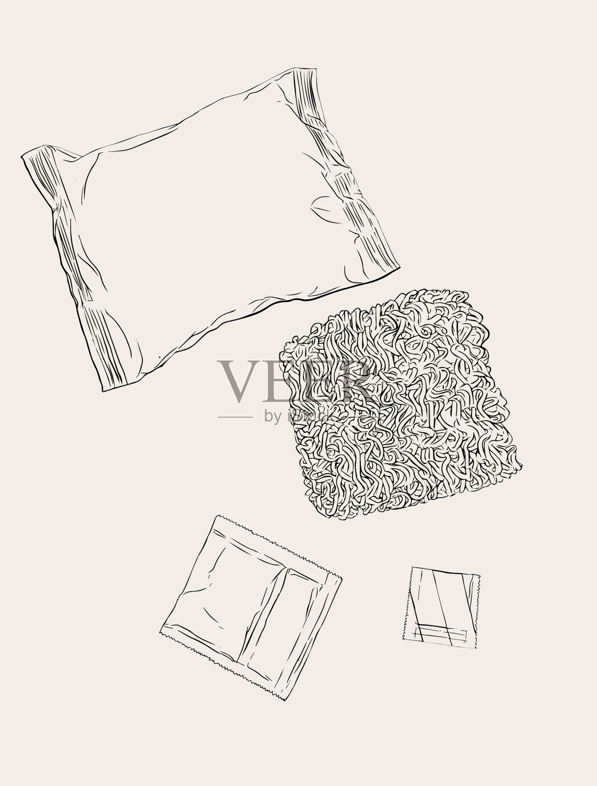 方便面定稿图标素材
