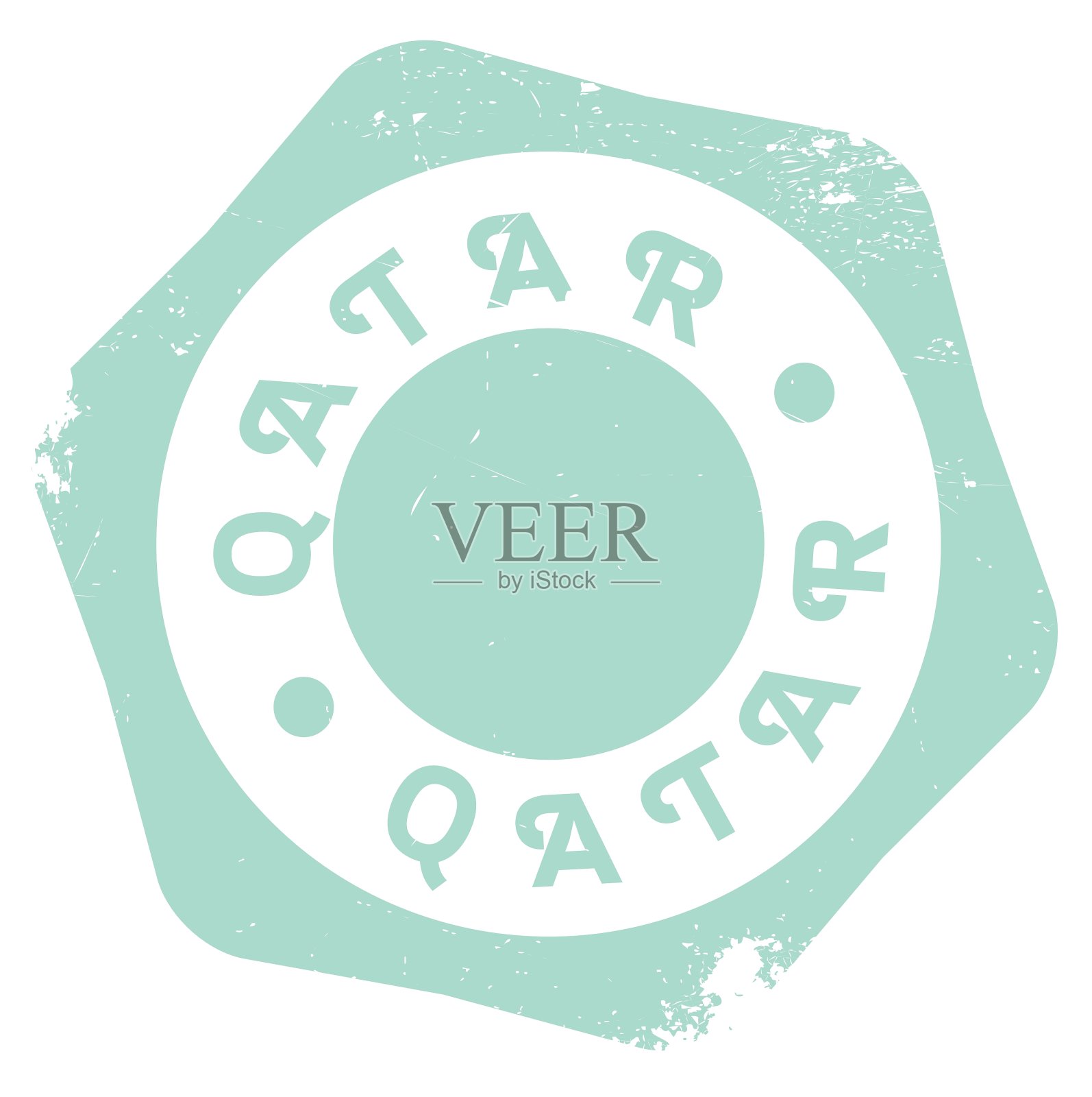 卡塔尔盖章橡胶垃圾设计元素图片