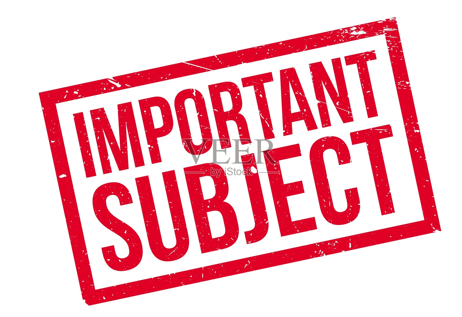 重要科目橡皮图章设计元素图片