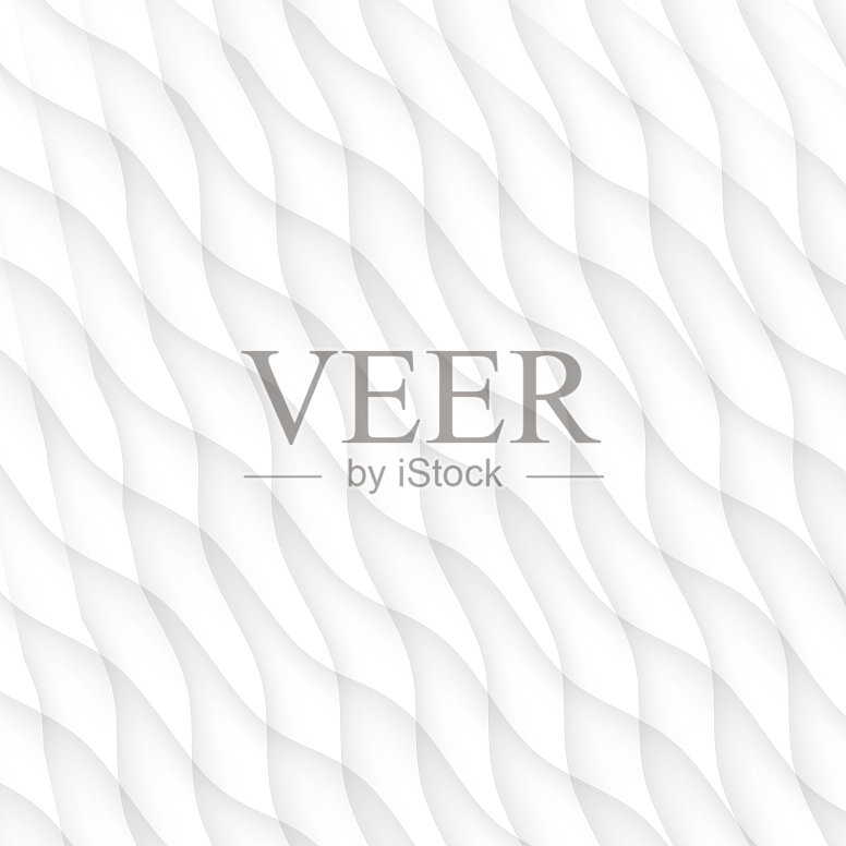 白色纹理抽象图案无缝波浪插画图片素材