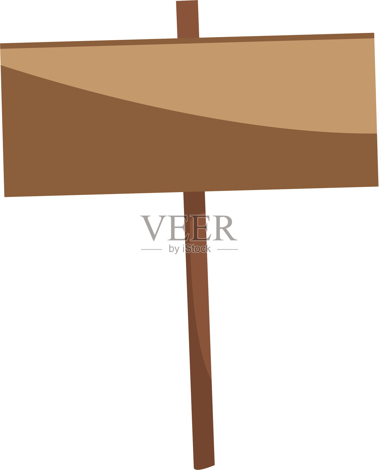 空的公告牌与文字的空间插画图片素材