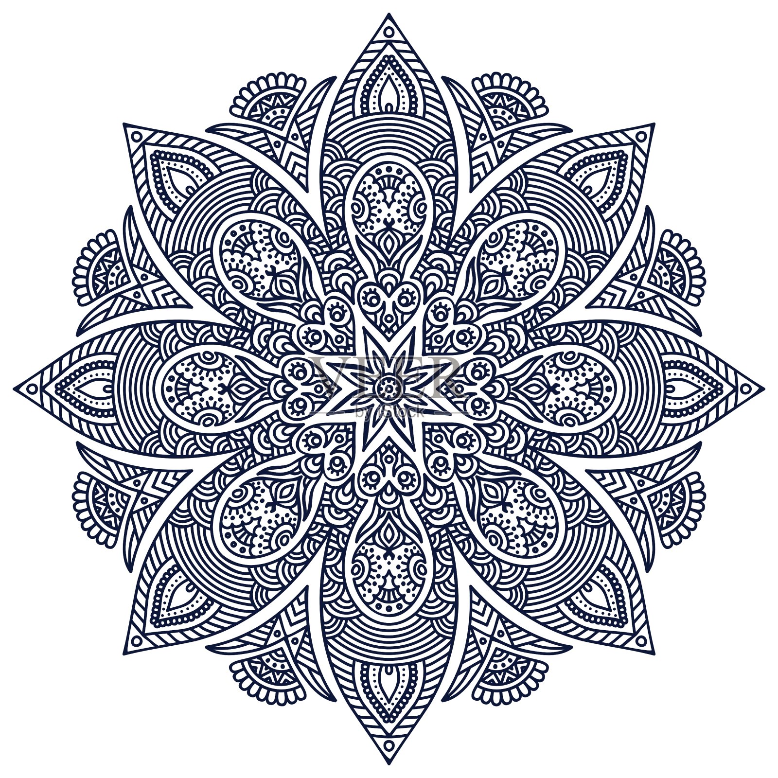 曼荼罗插画图片素材