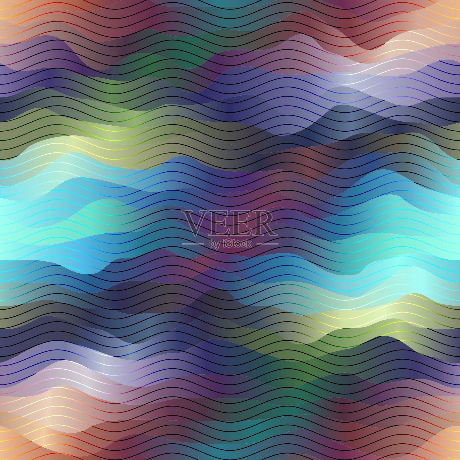 几何抽象模式插画图片素材