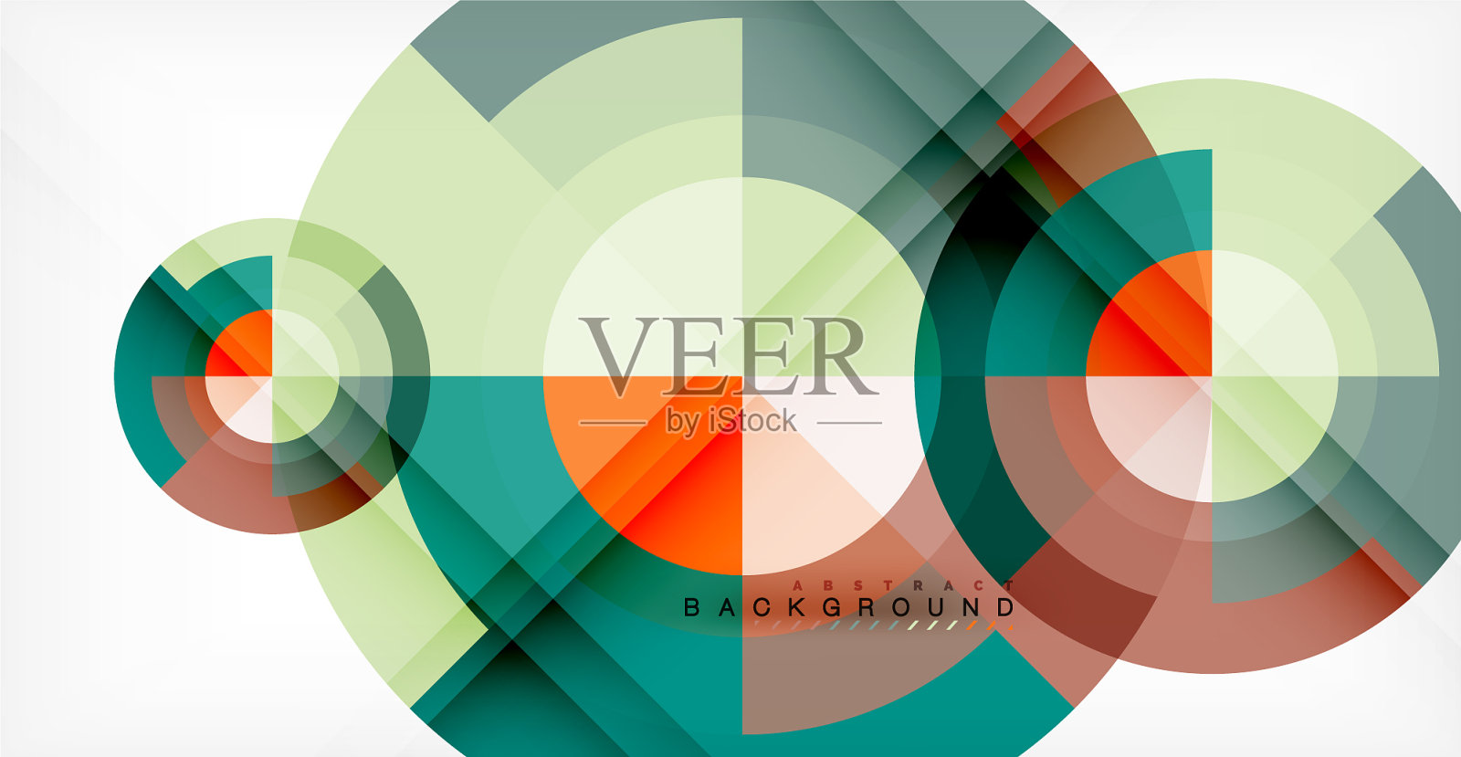 圆抽象背景插画图片素材