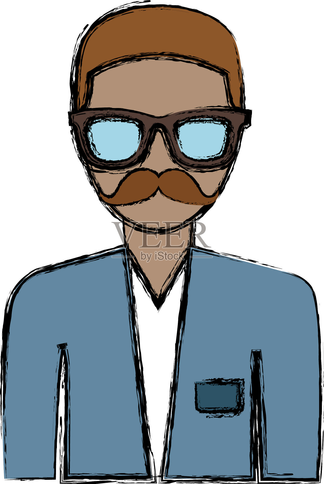 潮人者图标插画图片素材