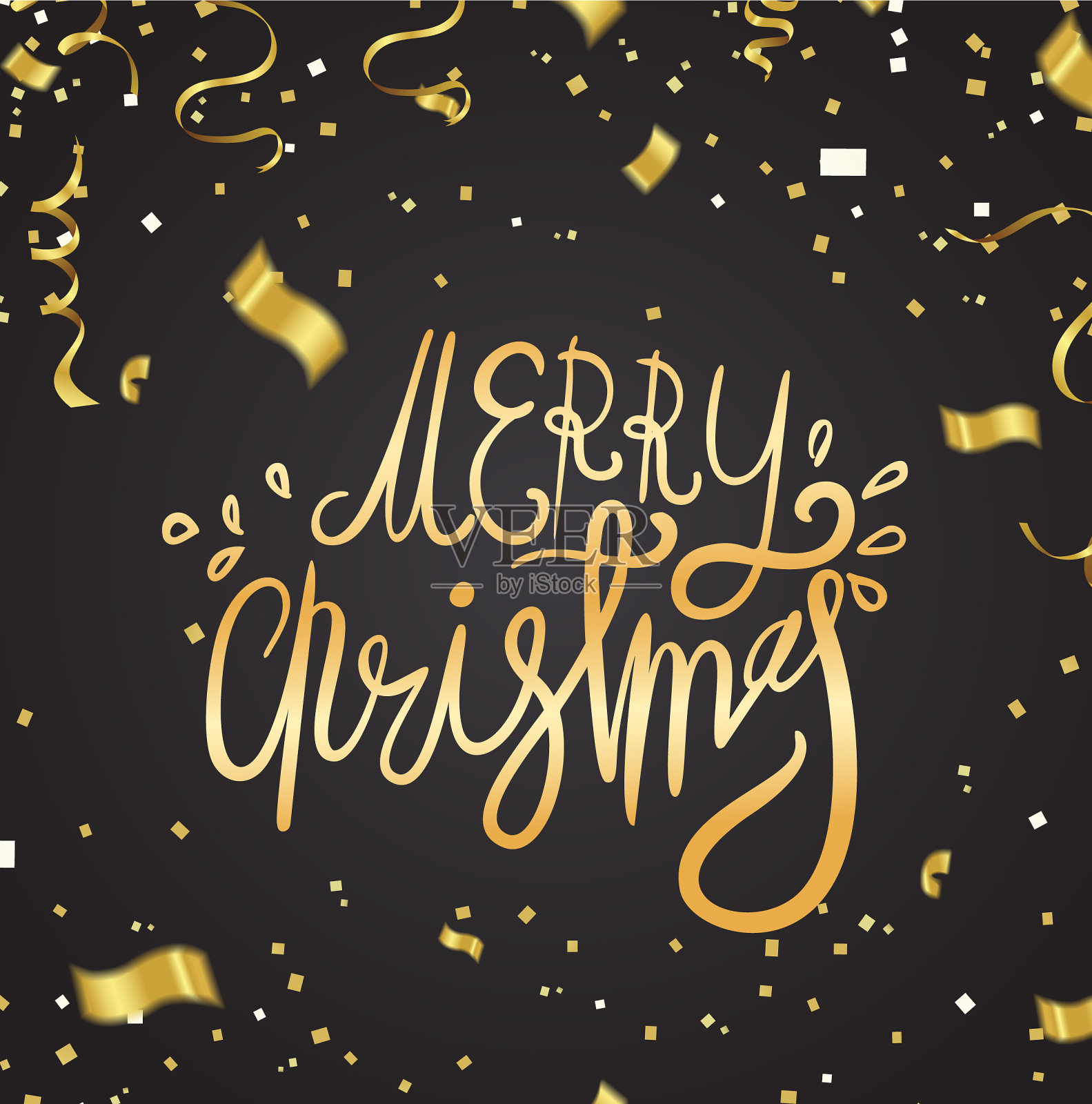 圣诞快乐文字背景字母为插画图片素材