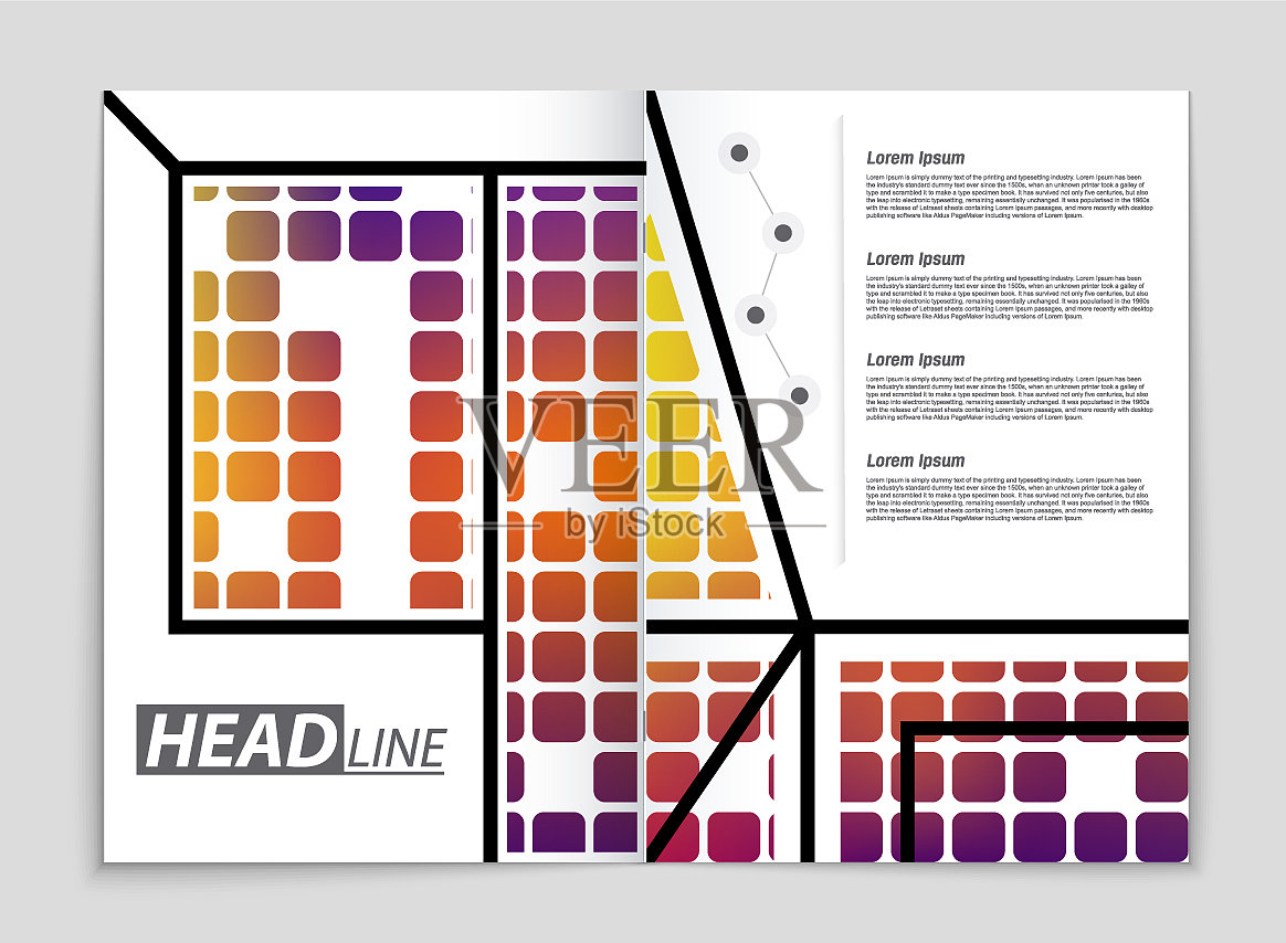 抽象布局的艺术背景设置插画图片素材