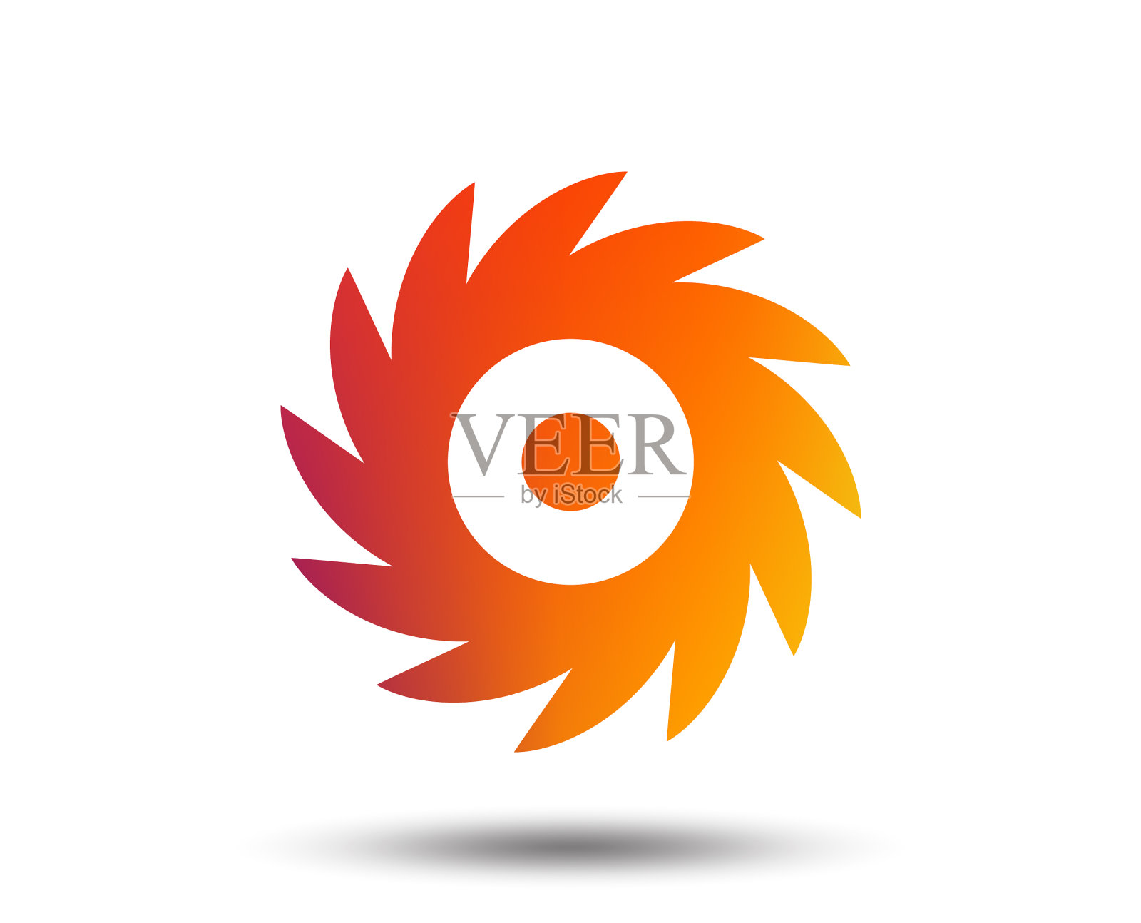 锯圆轮标志图标切割刀片设计元素图片