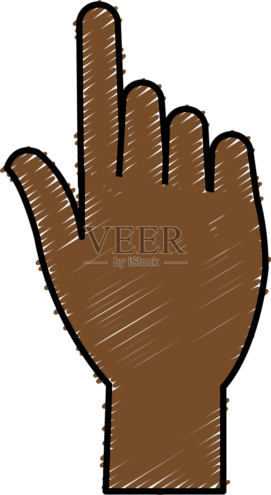 手人类索引孤立图标设计元素图片