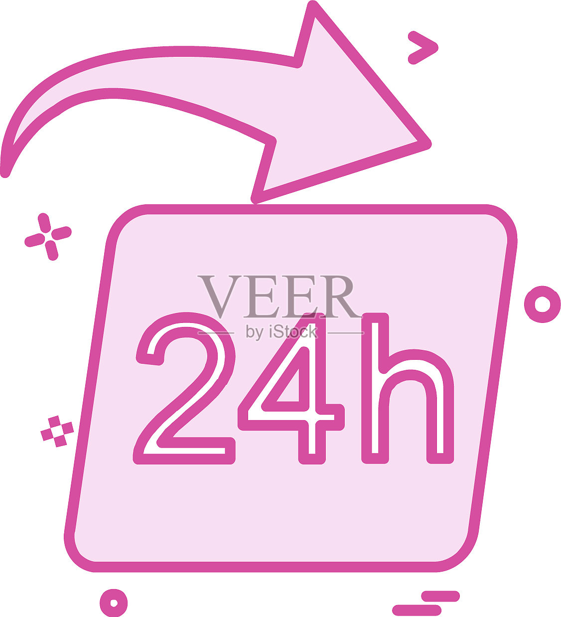 时钟图标设计插画图片素材