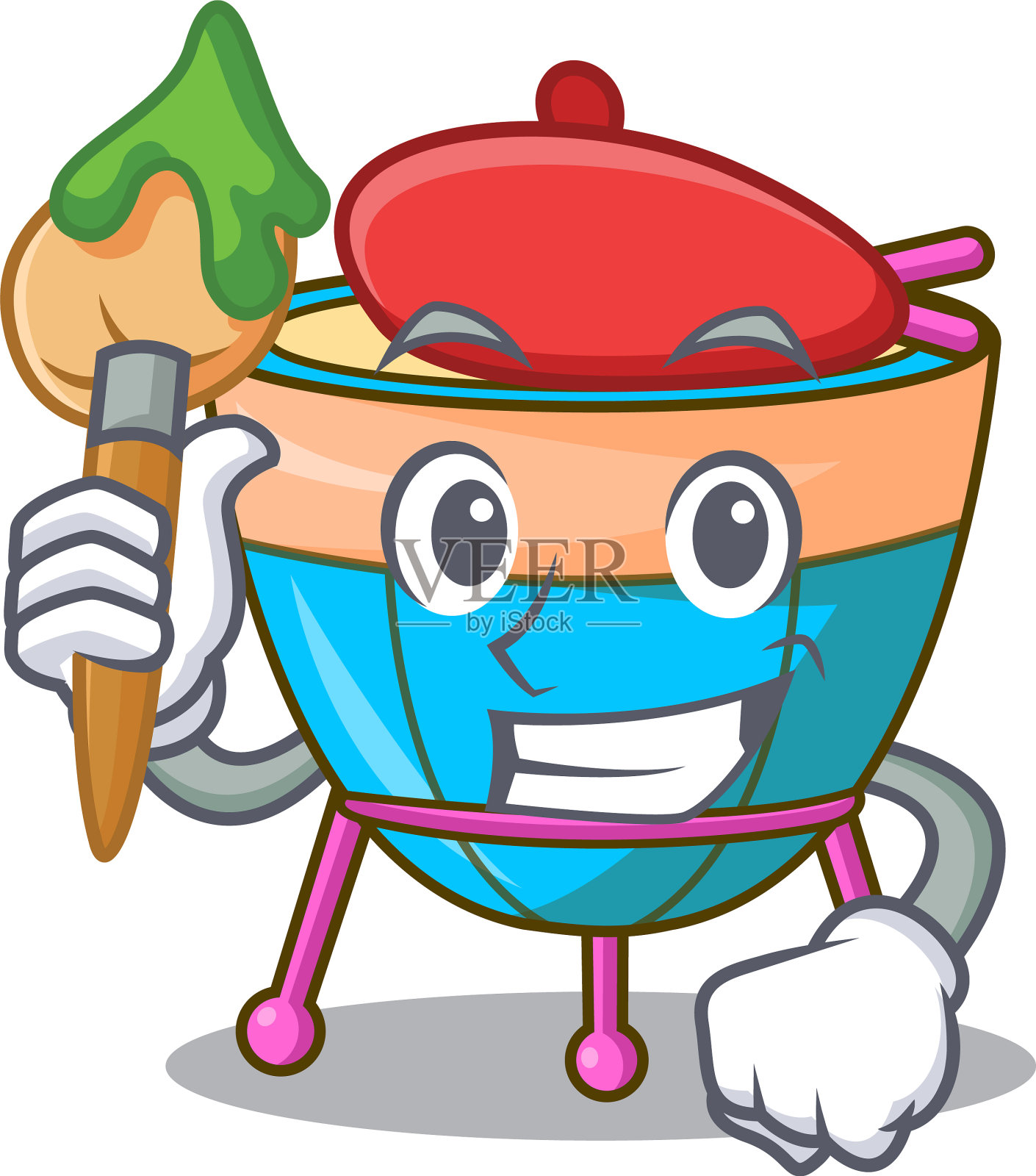 艺术家人物卡通打击乐音乐剧设计元素图片