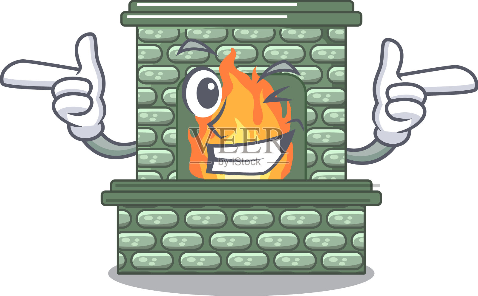 房子里的壁炉设计元素图片