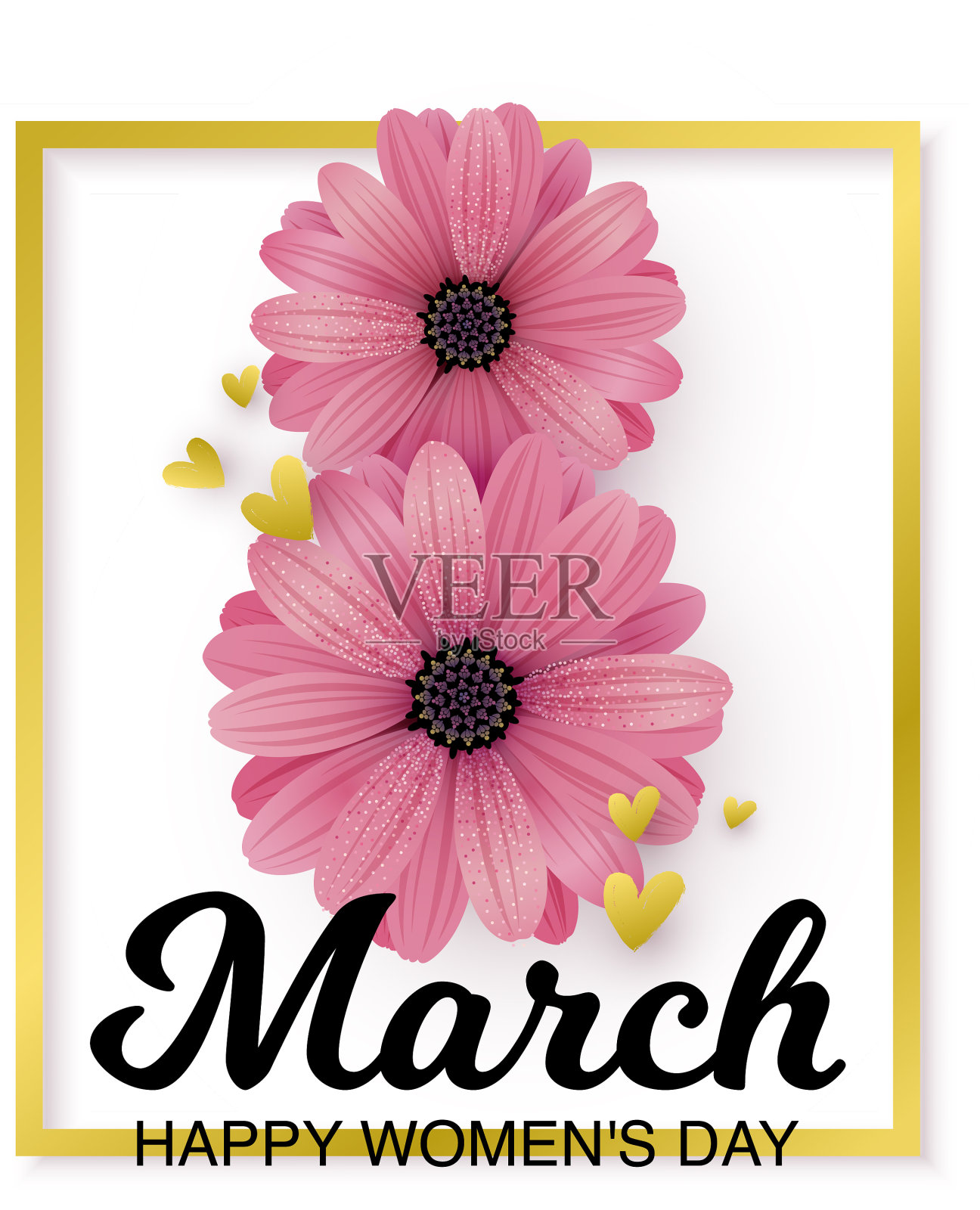 女性一天卡插画图片素材