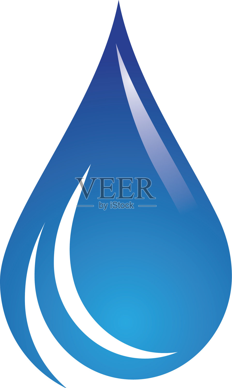 水滴标志模板设计元素图片