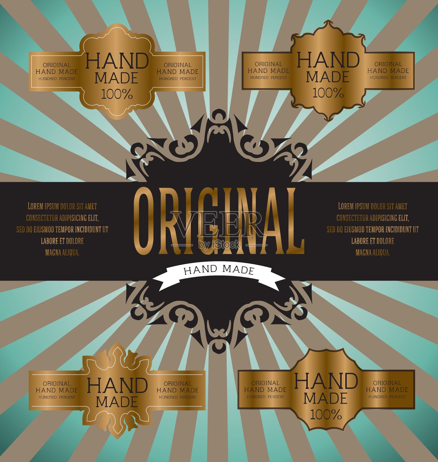 复古标签的复古横幅EPS 10插画图片素材