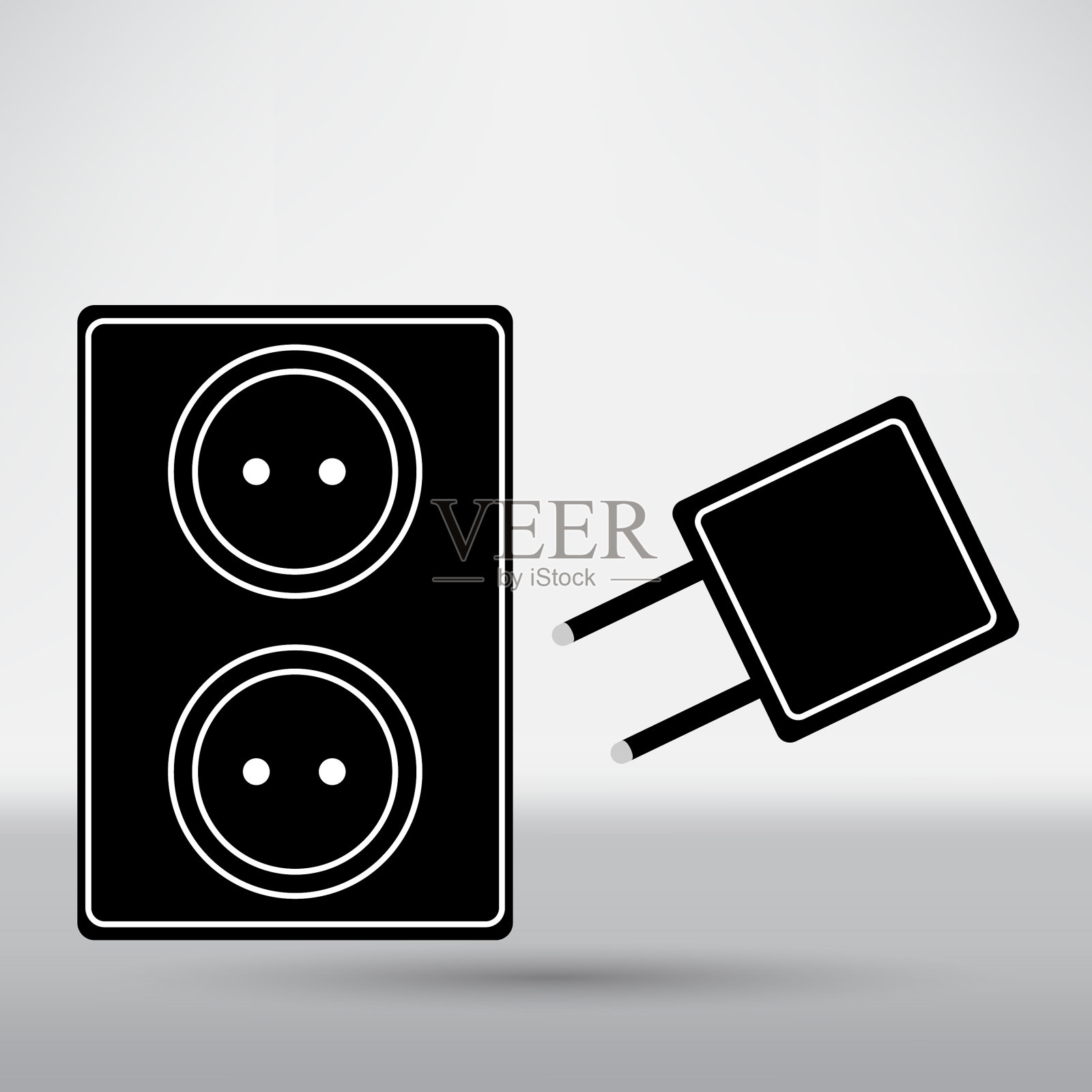 插座的图标插画图片素材