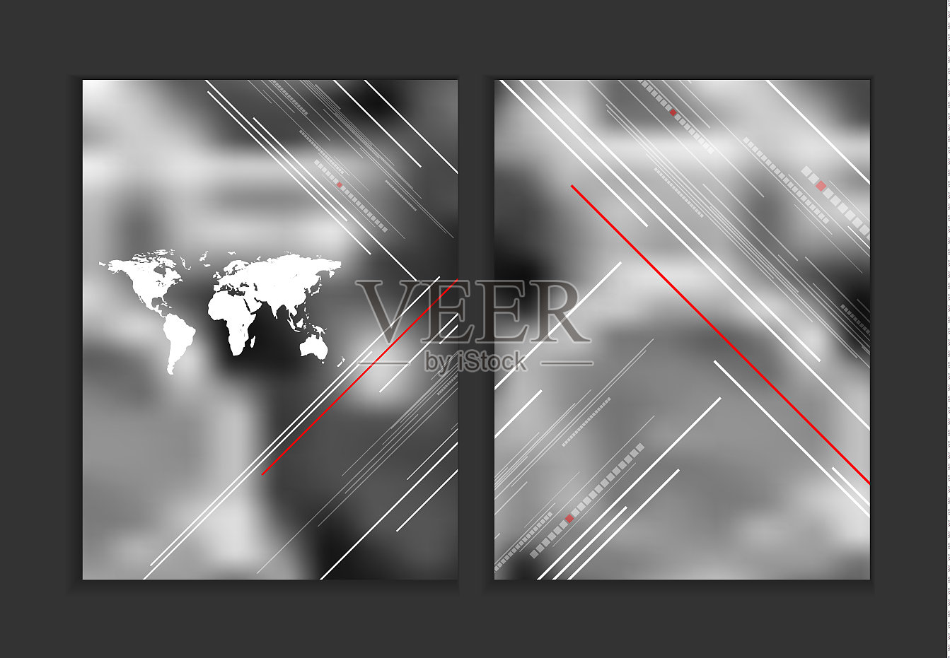 丰富多彩的年报模板设计模板素材