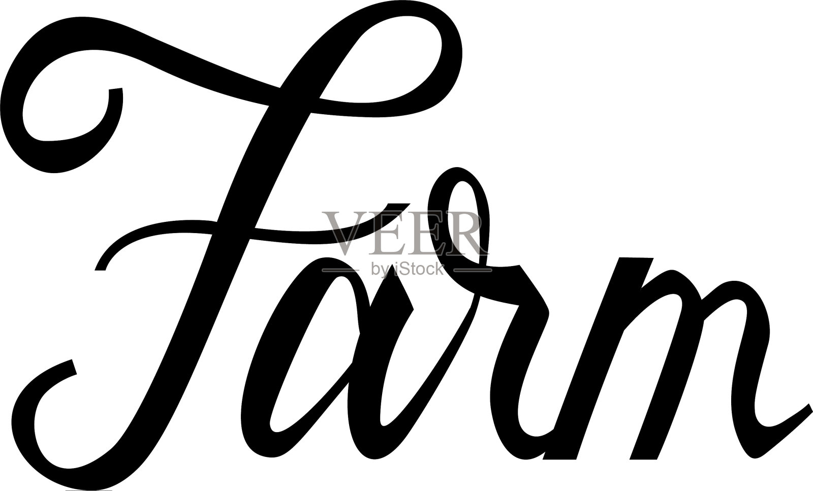 农场字体文本设计元素图片