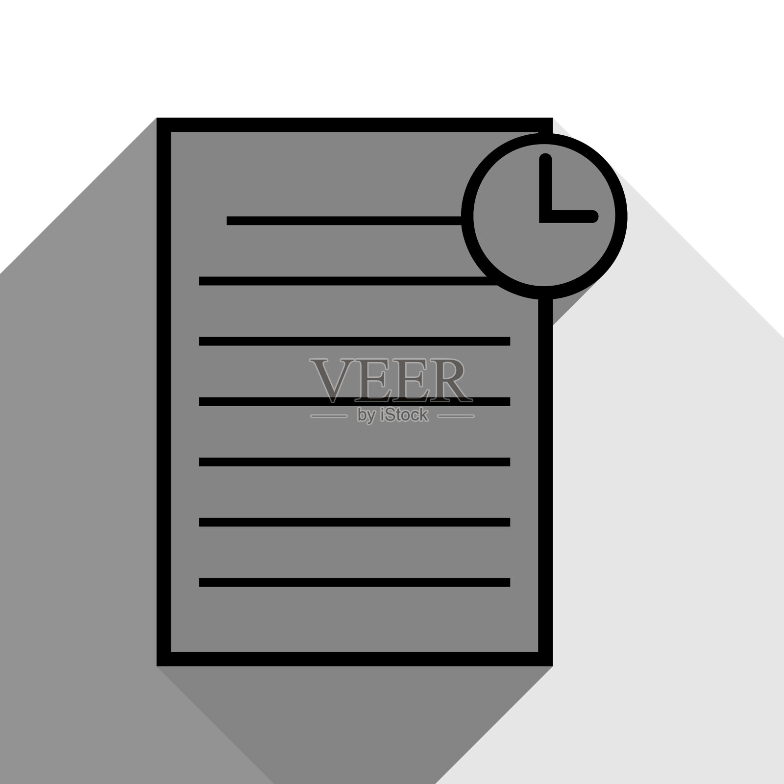 检查标记标志黑色图标插画图片素材