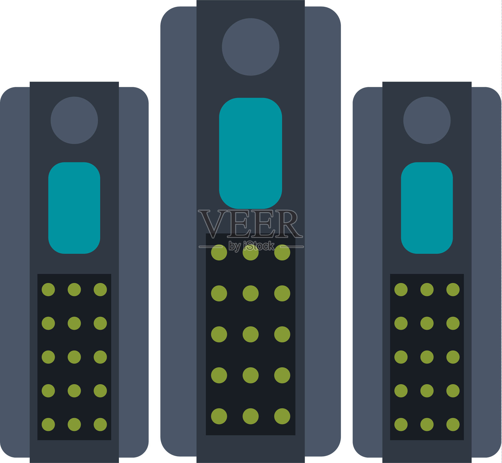 服务器网站托管图标形象插画图片素材