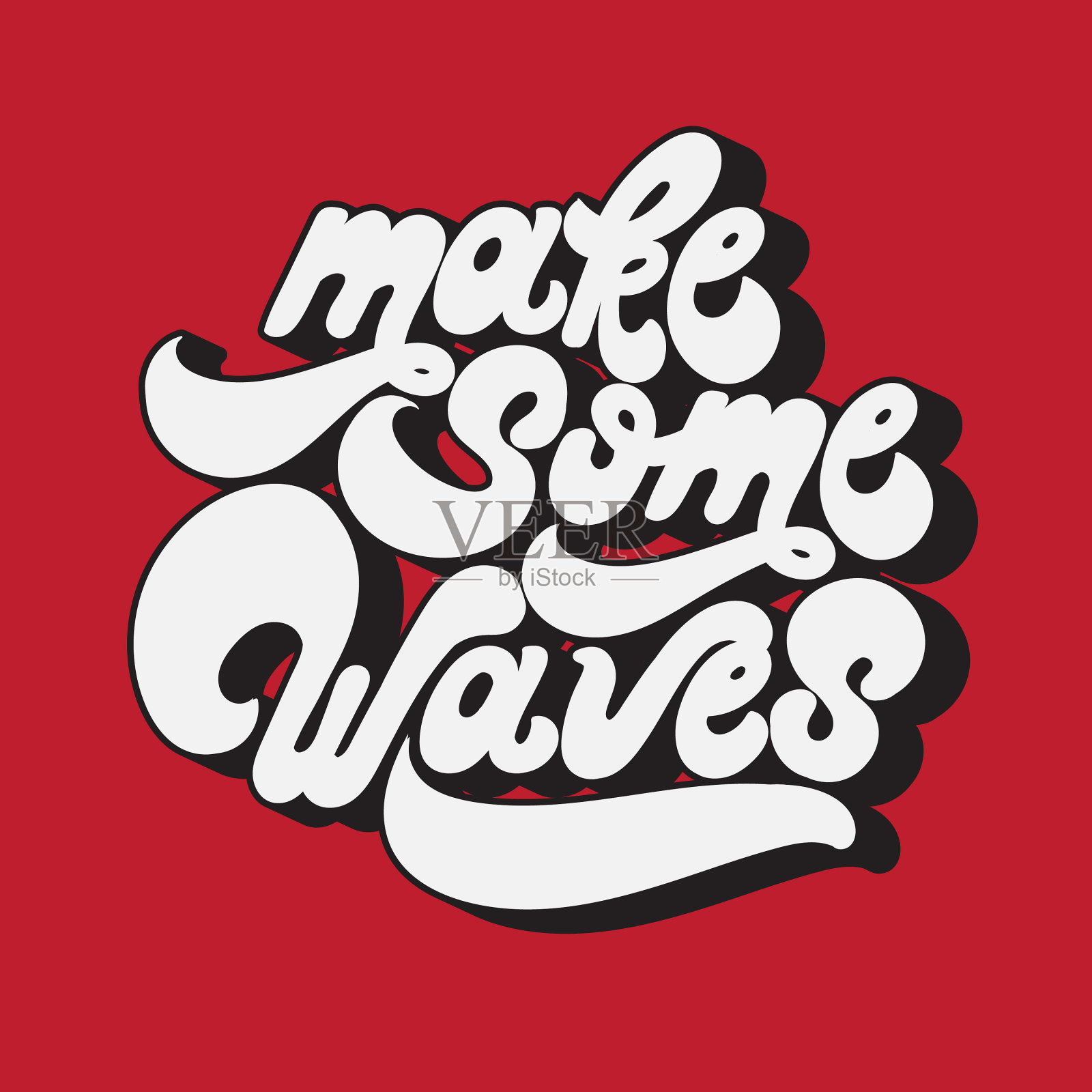 90年代的手写字体插画图片素材