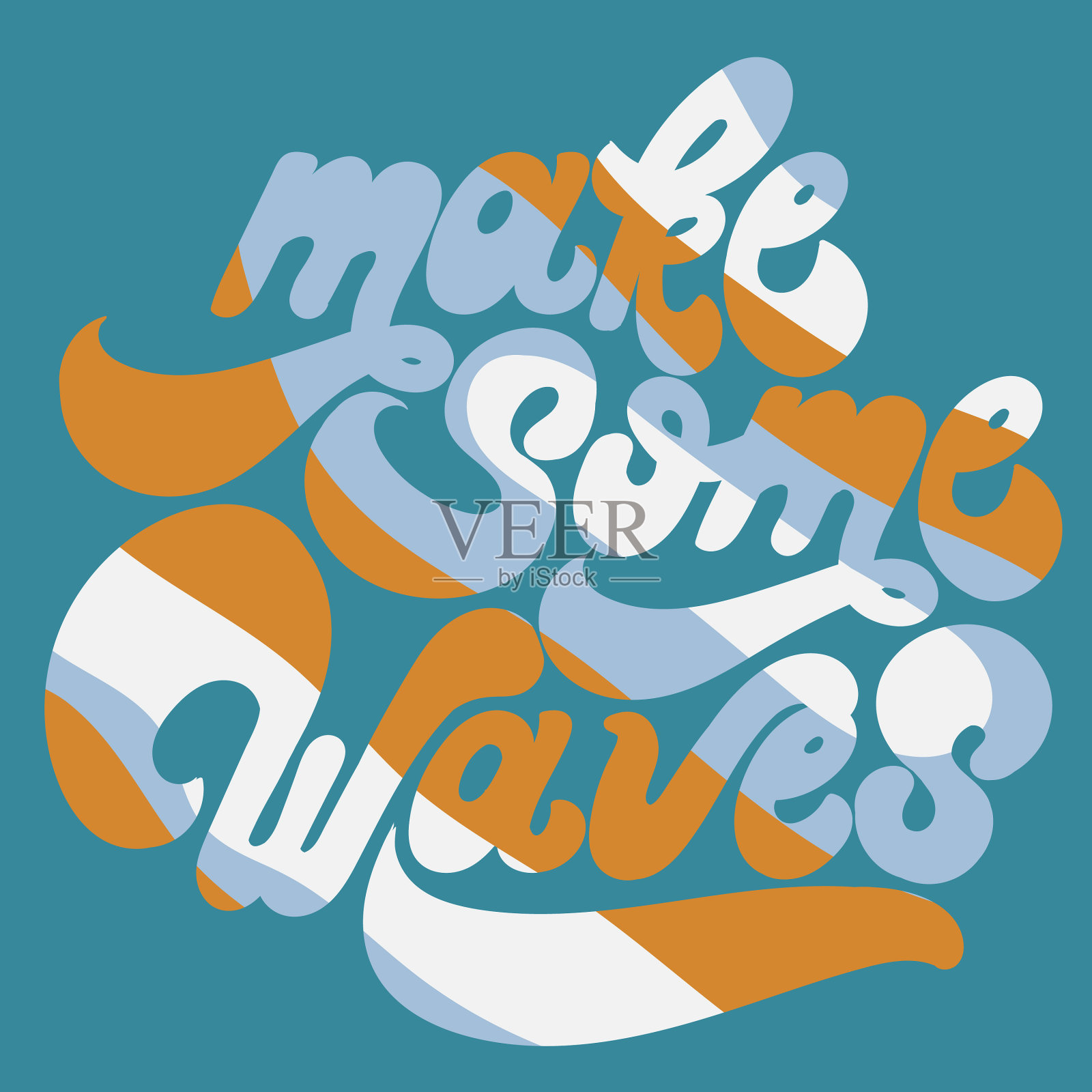 90年代的手写字体插画图片素材