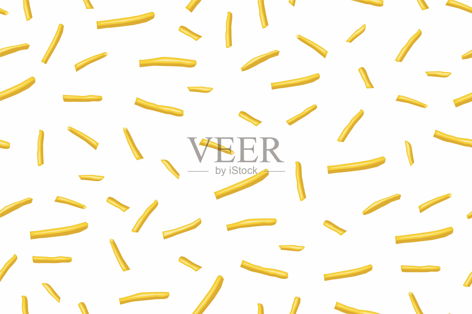 薯条无缝图案插画图片素材