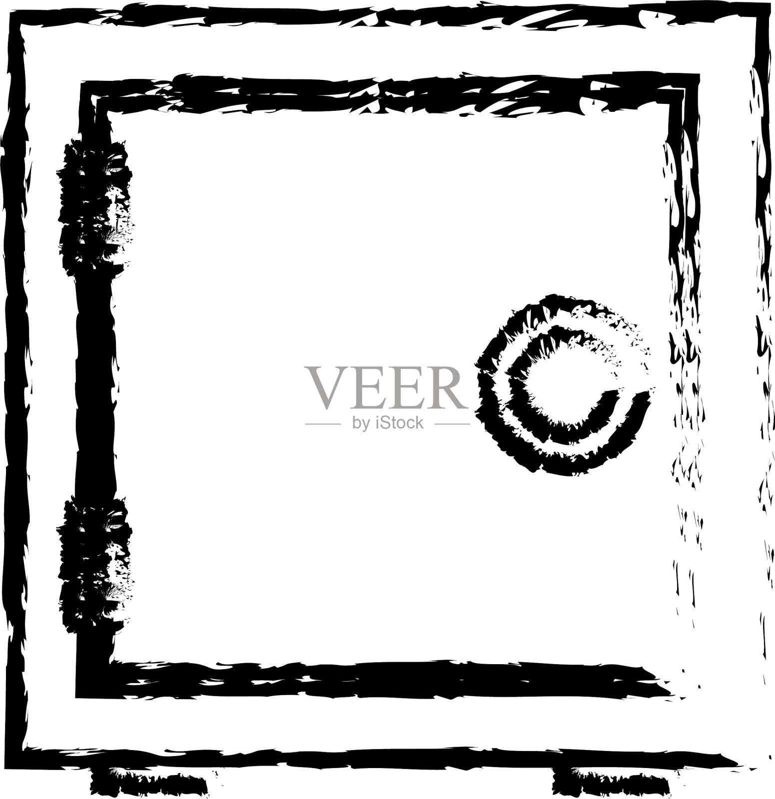 安全金属安全钱关闭锁银行插画图片素材