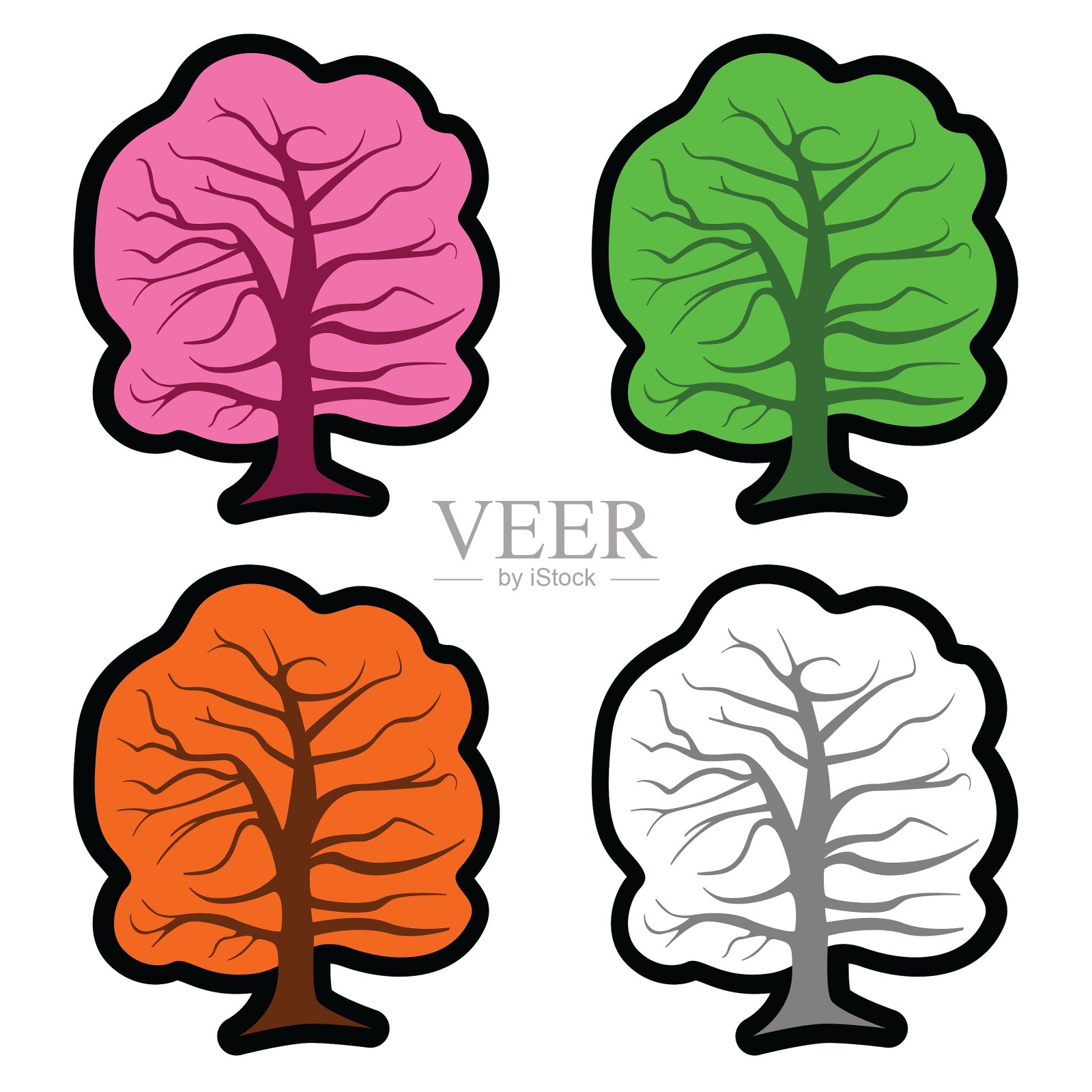 树元素插画图片素材