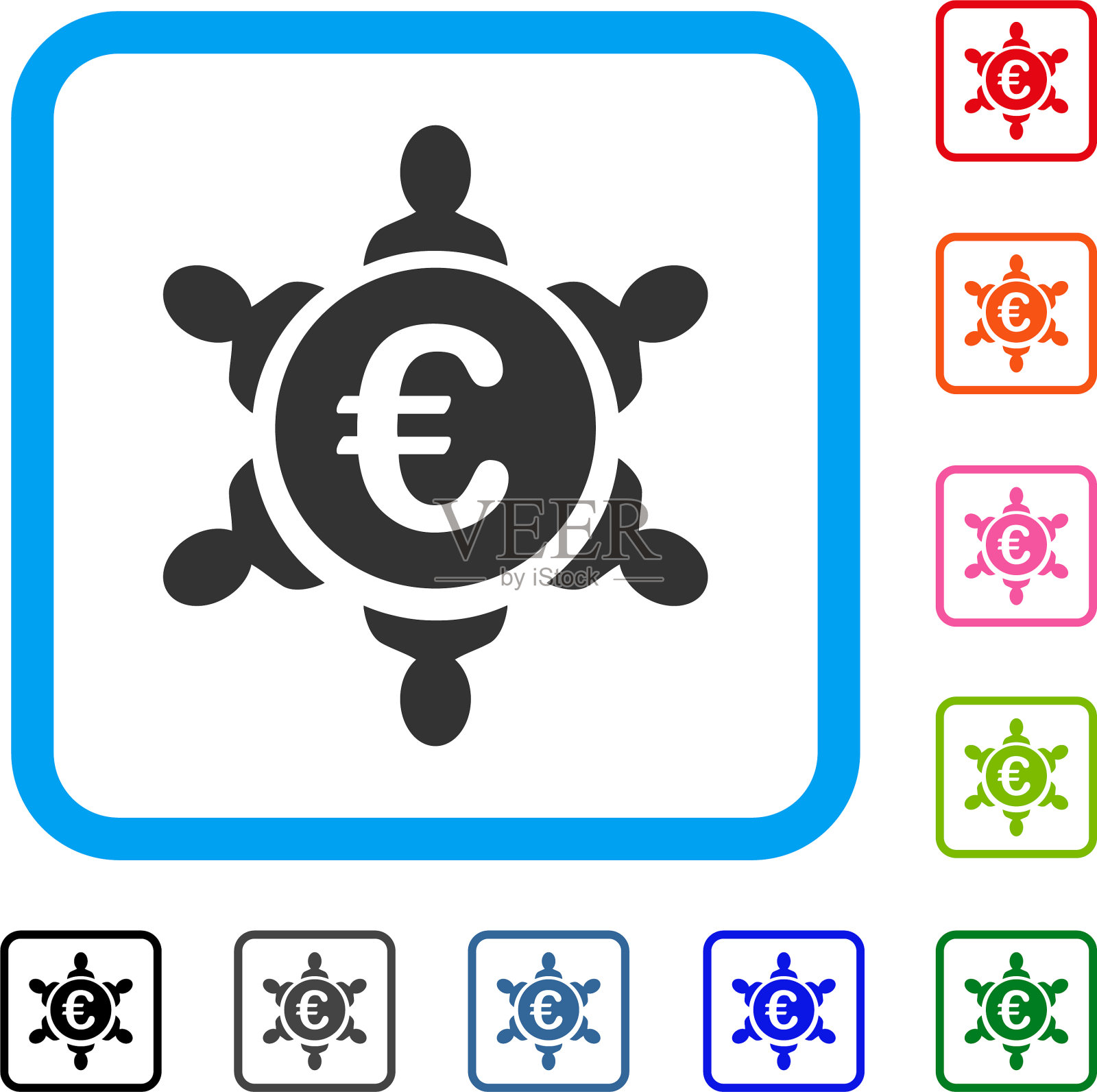 欧洲合作框架图标图标素材