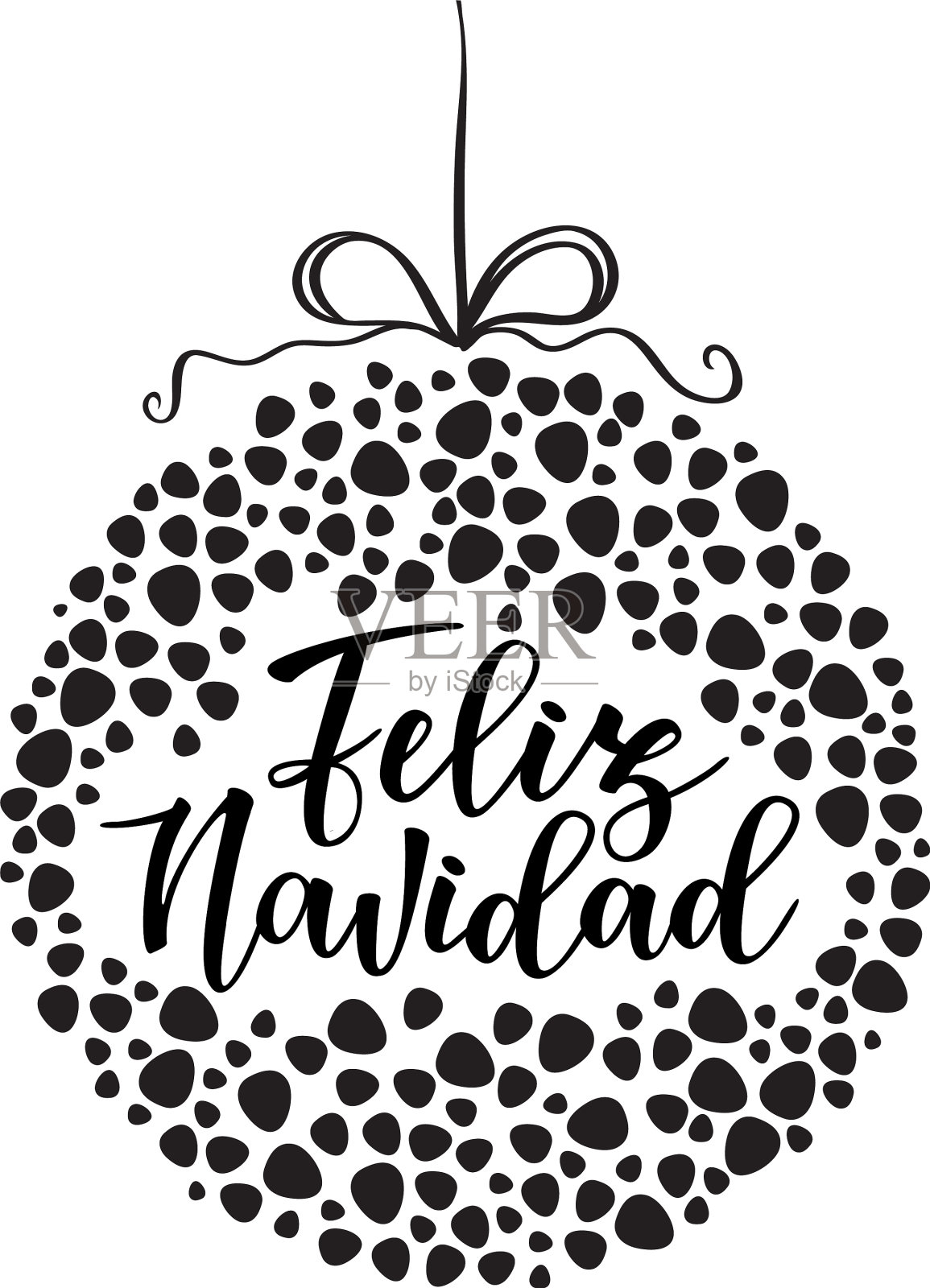 费利斯纳维达西班牙字体字体插画图片素材